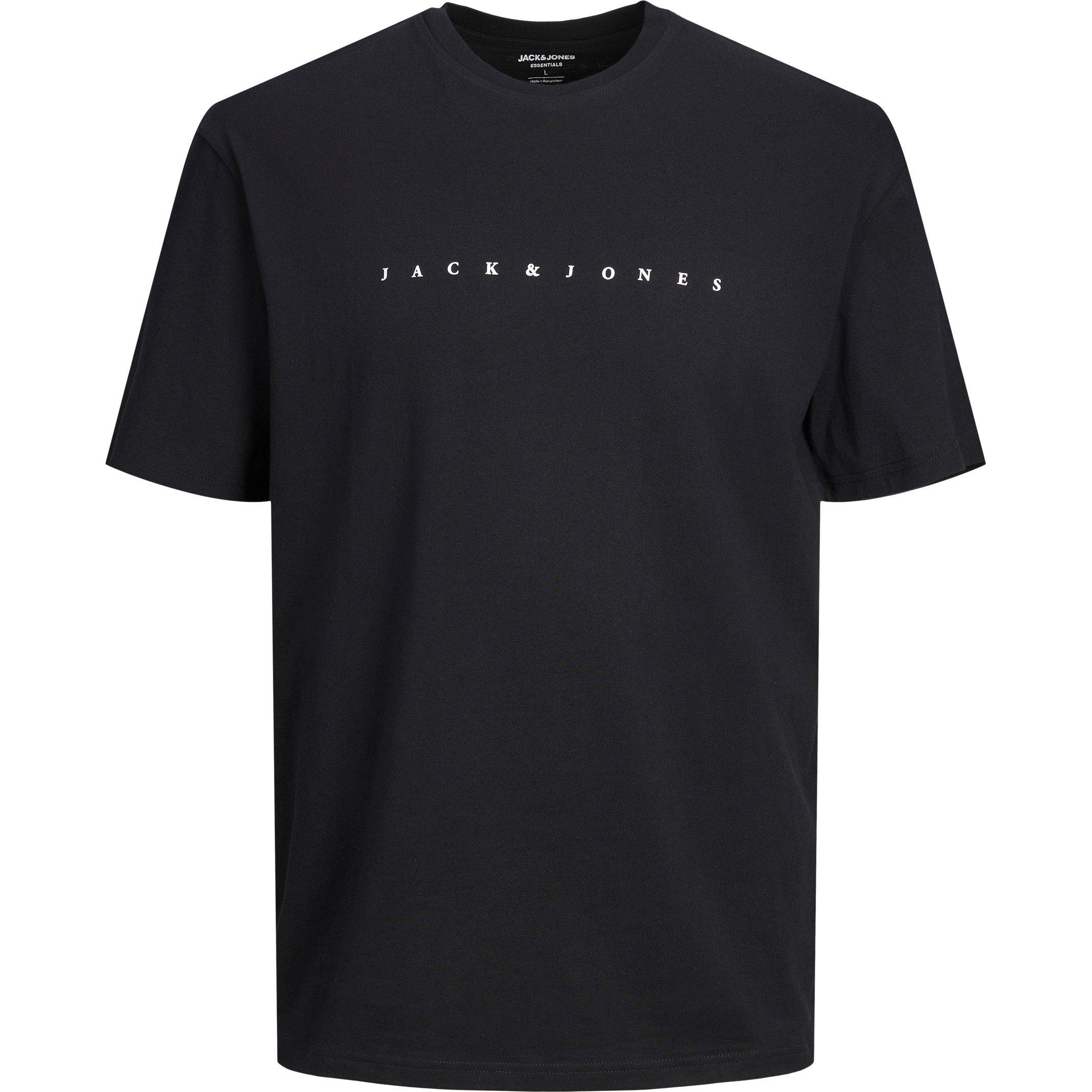 Black - Jack and Jones - Jack+ Star T-Shirt Mens Plus Size - 1
