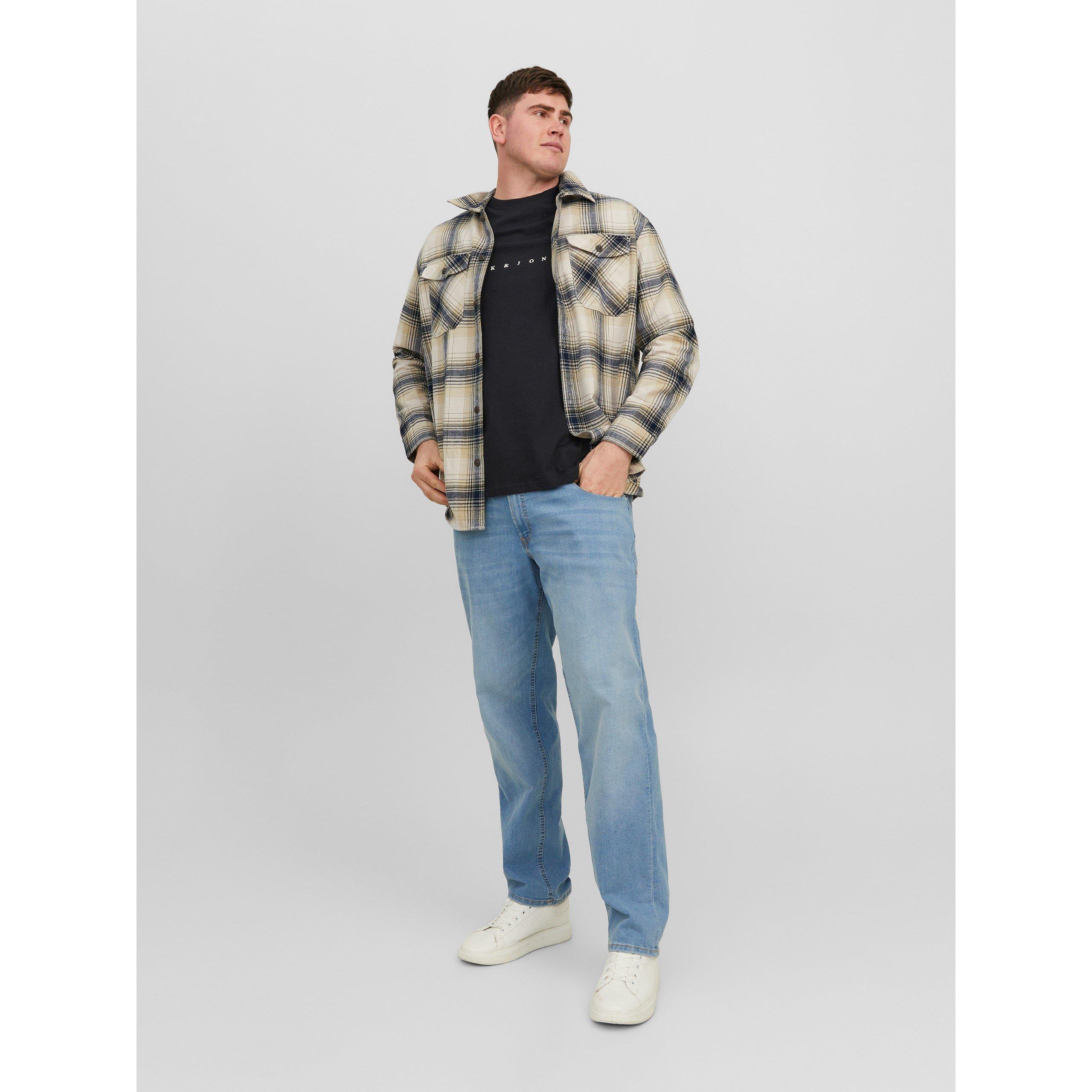 Zwart - Jack and Jones - Star T-Shirt Mens Plus Size - 8