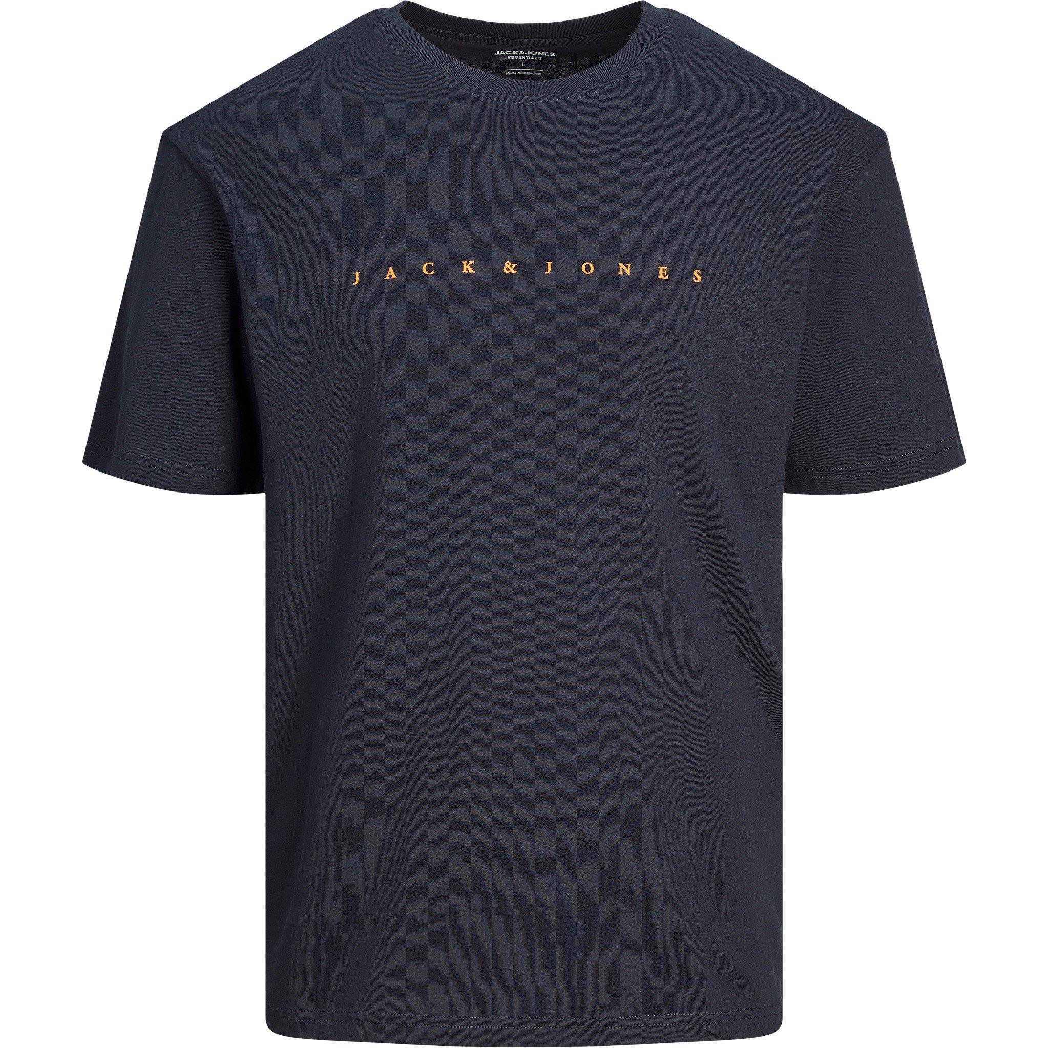 Jack And Jones Men's Jack+ Star T-Shirt Plus Size - Dark Navy - 4XL