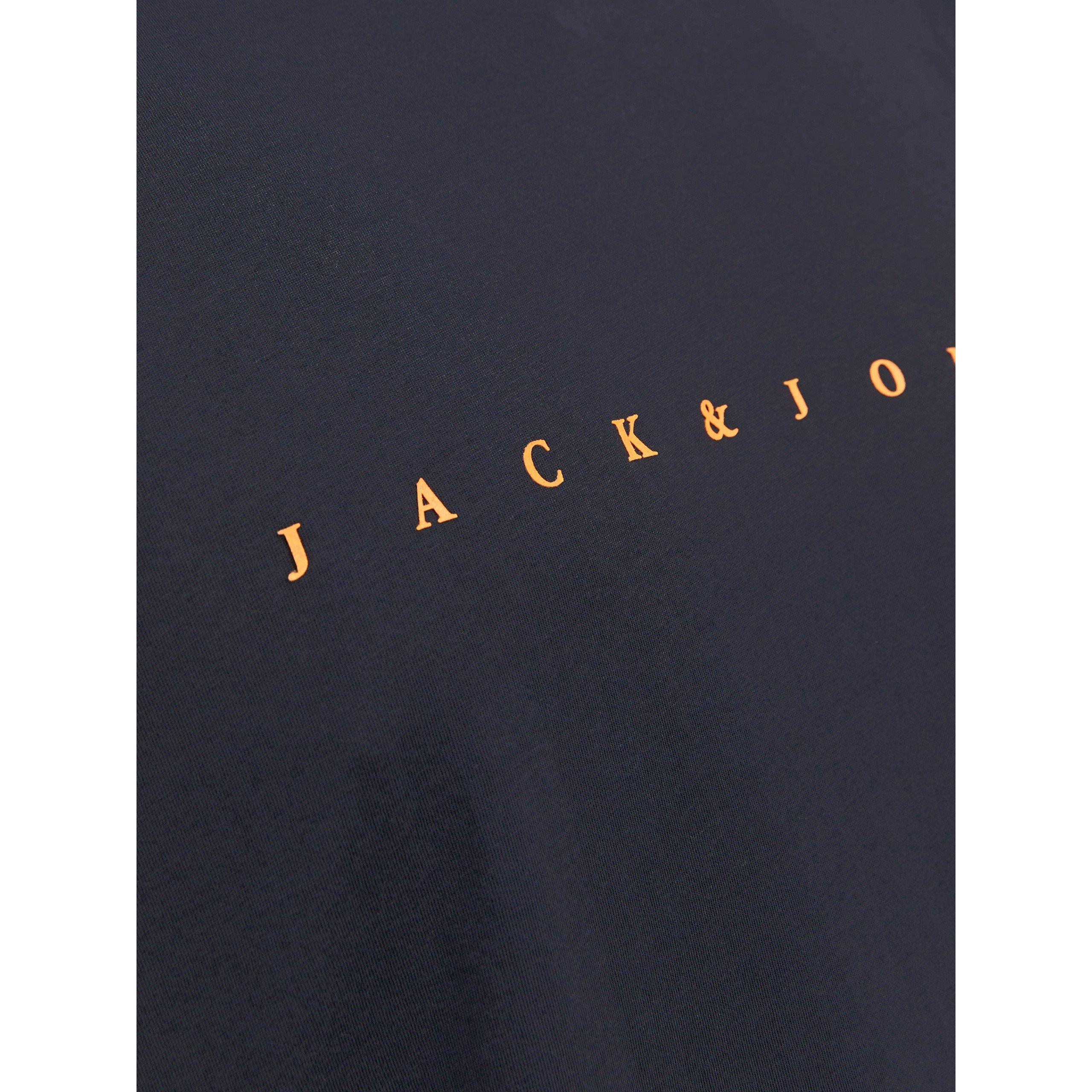 Mørkeblå - Jack and Jones - Jack+ Star T-Shirt Mens Plus Size - 6
