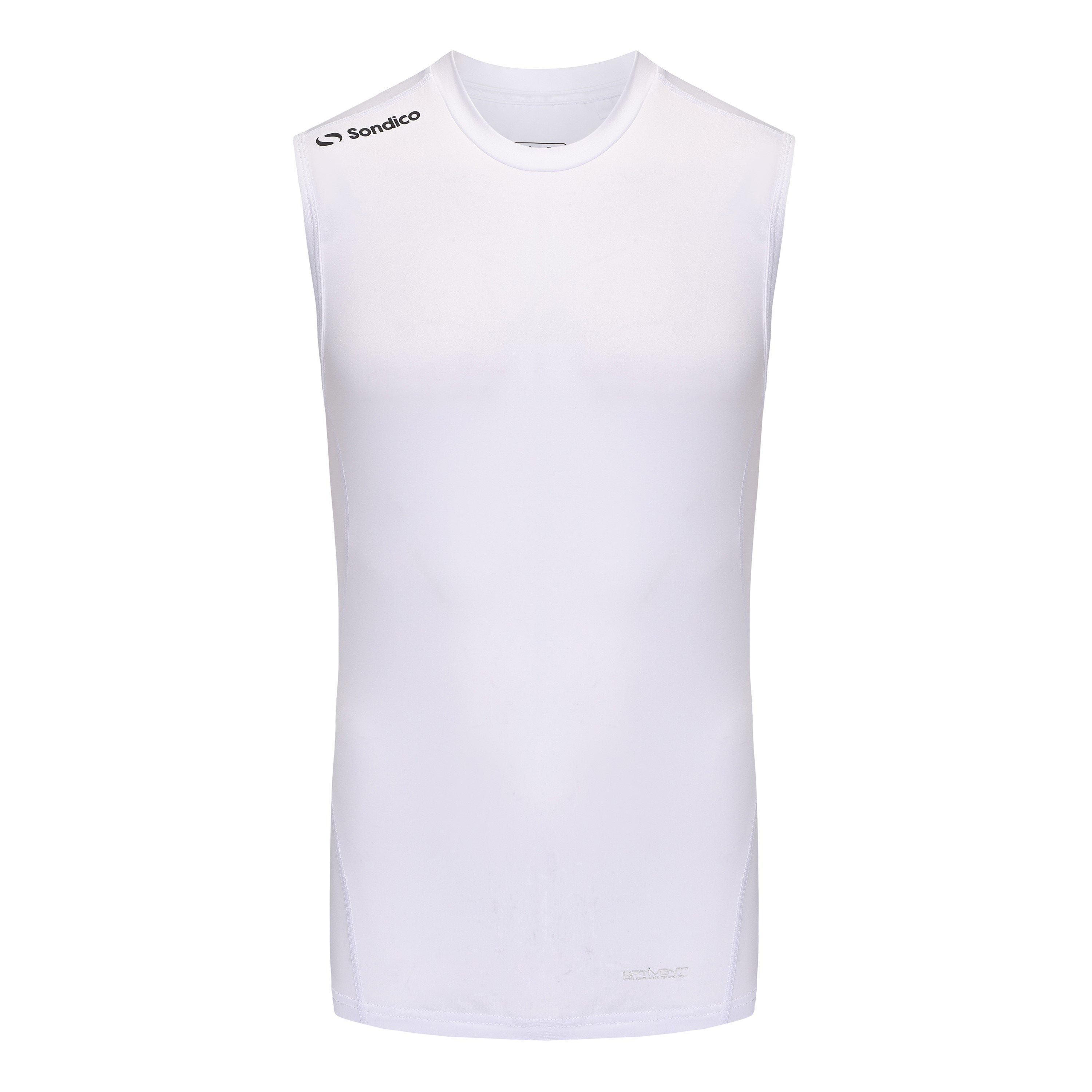 Sondico Men's Base Crew Vest - White - XS