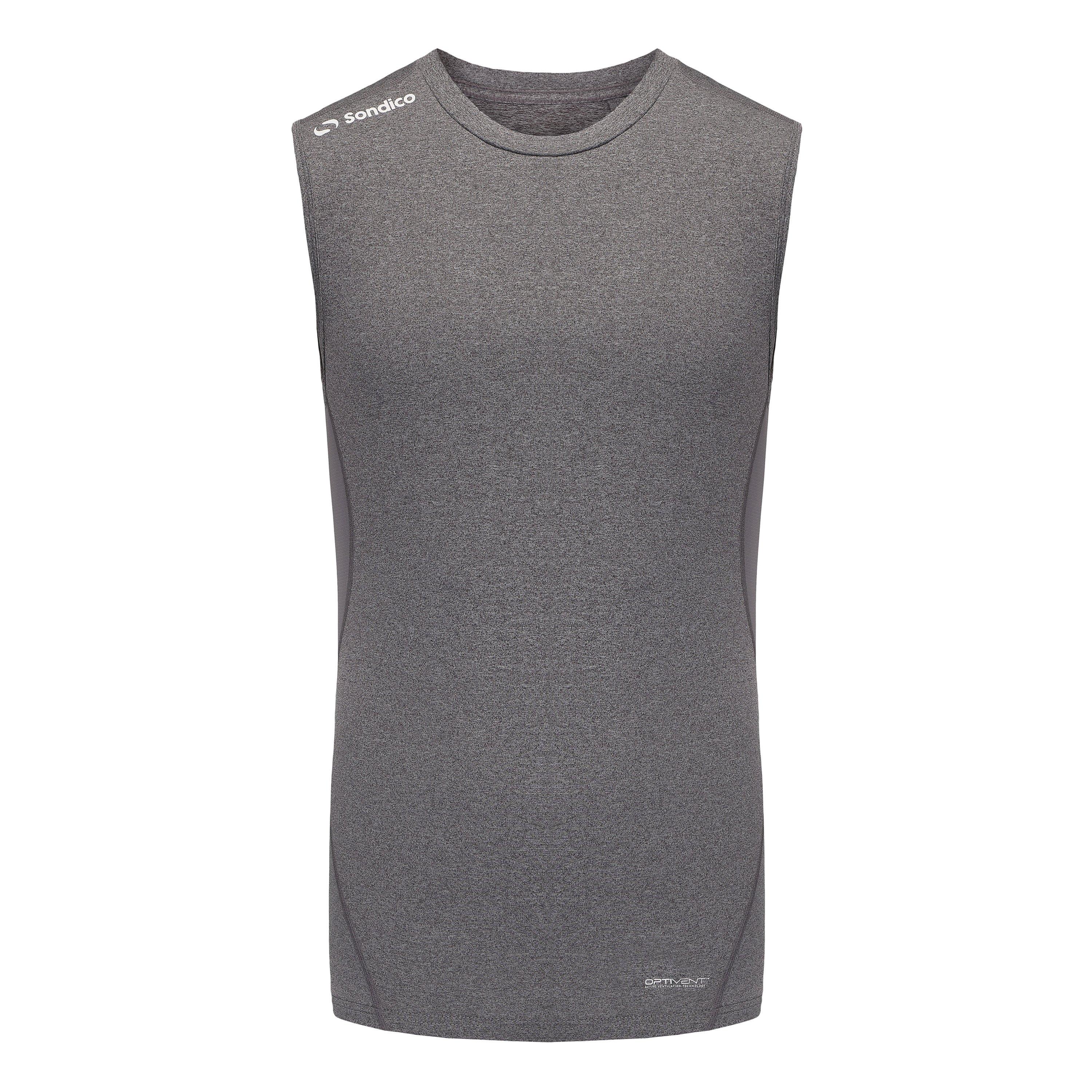 Sondico Men's Base Crew Vest - Grey Marl - XS