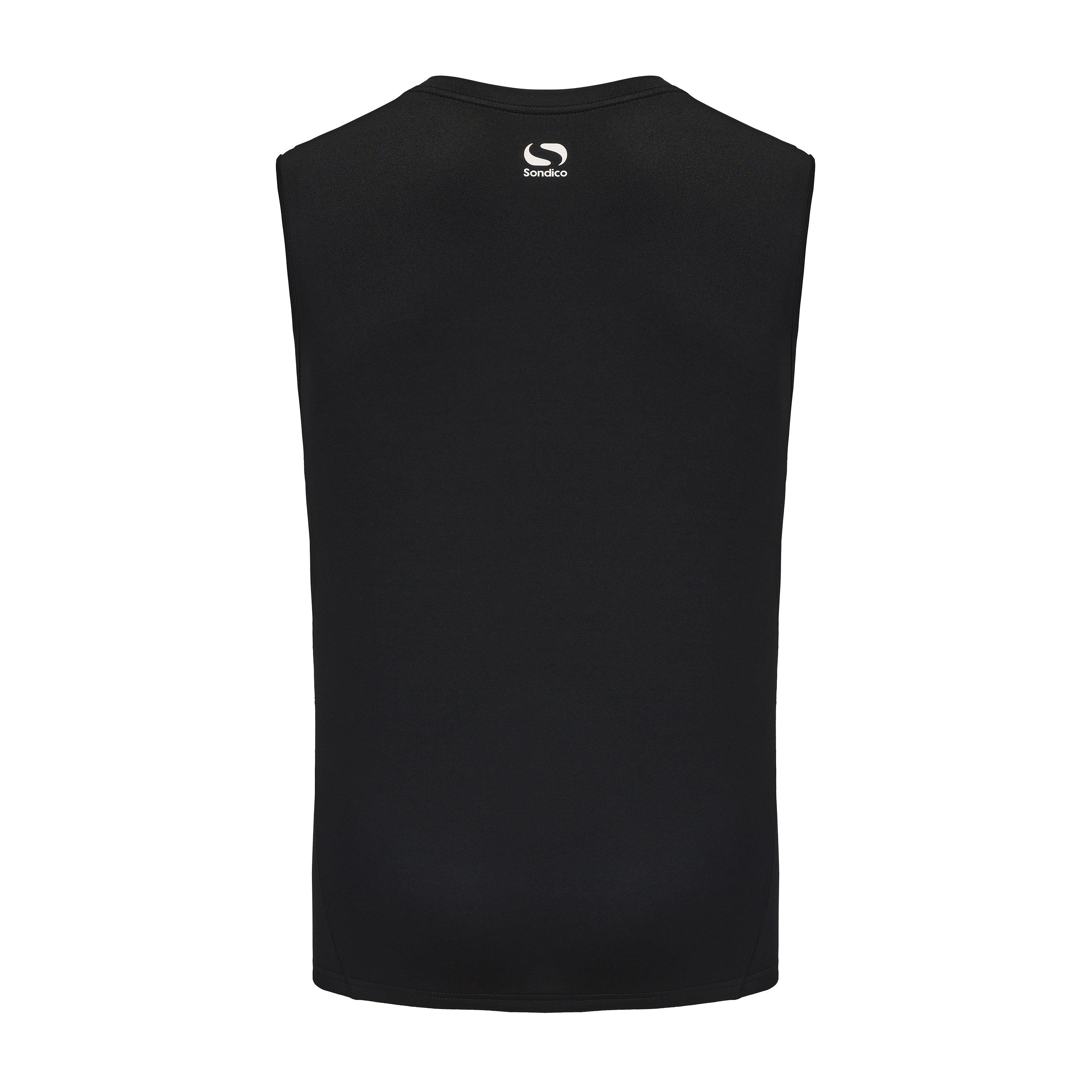 Black - Sondico - Base Crew Vest Mens - 2