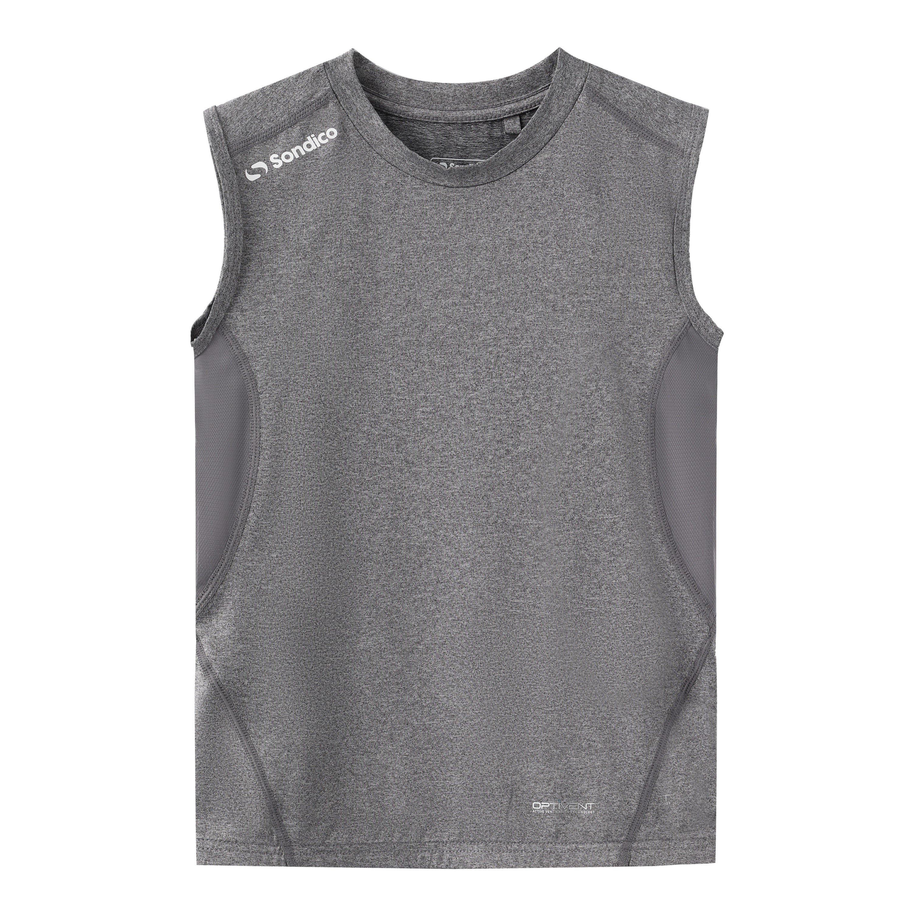 Sondico Boys Base Cre Vest Junior - Grey Marl - 11-12 (L)