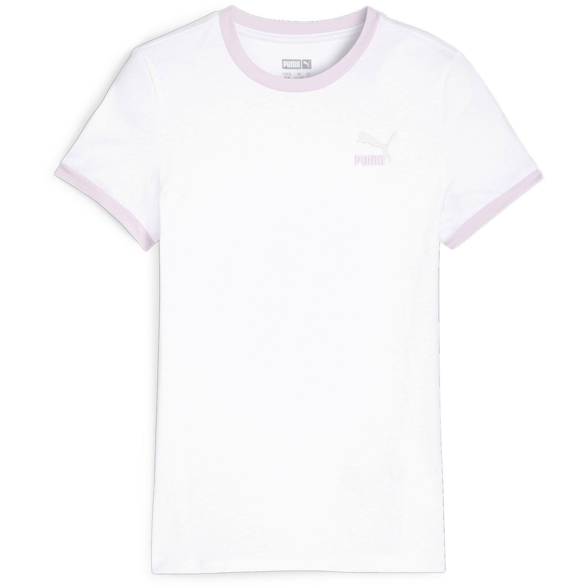 Puma White - Puma - Classics Match Point Logo Regular Fit T-Shirt - 1