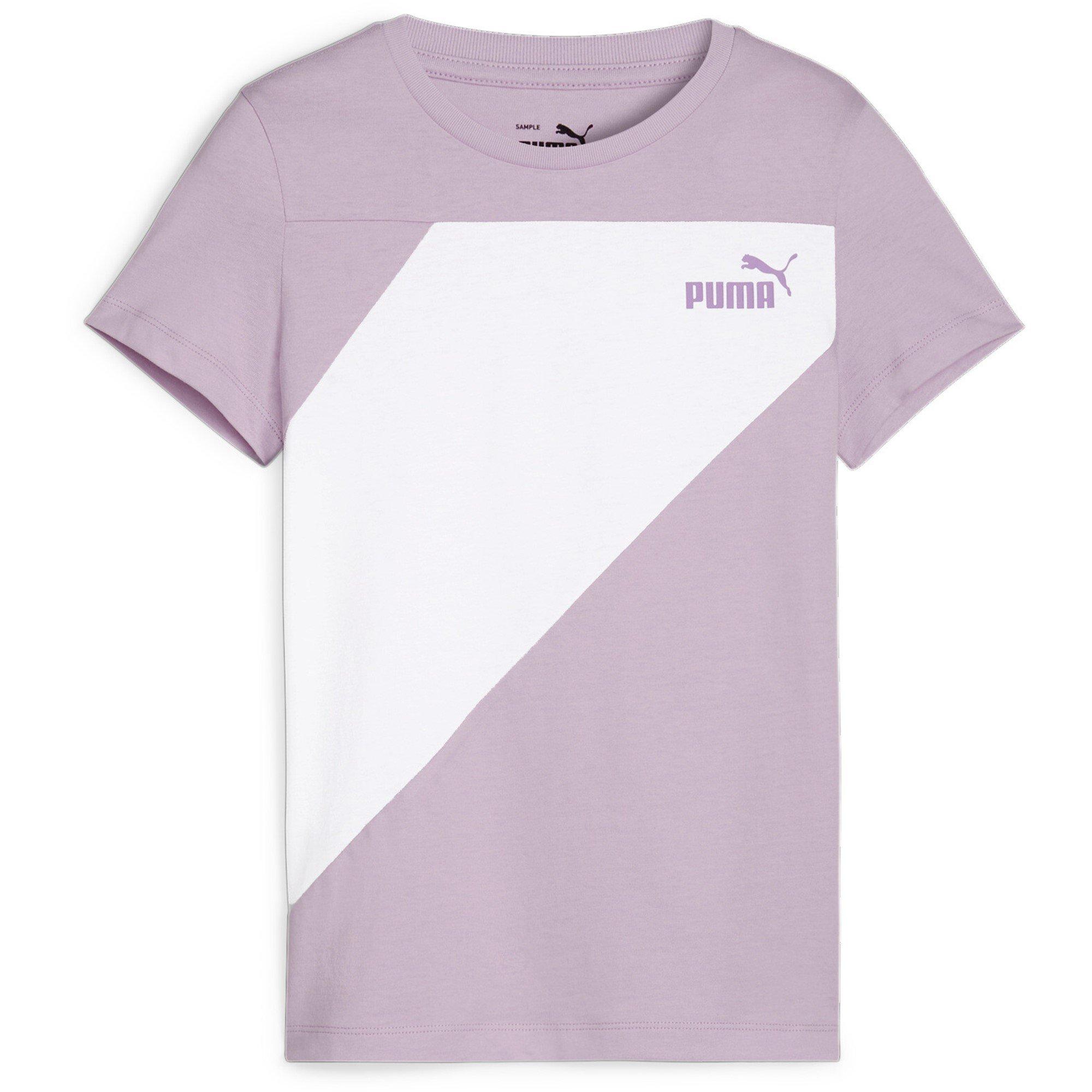Puma Girls Power Regular Fit T-Shirt - Grape Mist - 9-10 (M)
