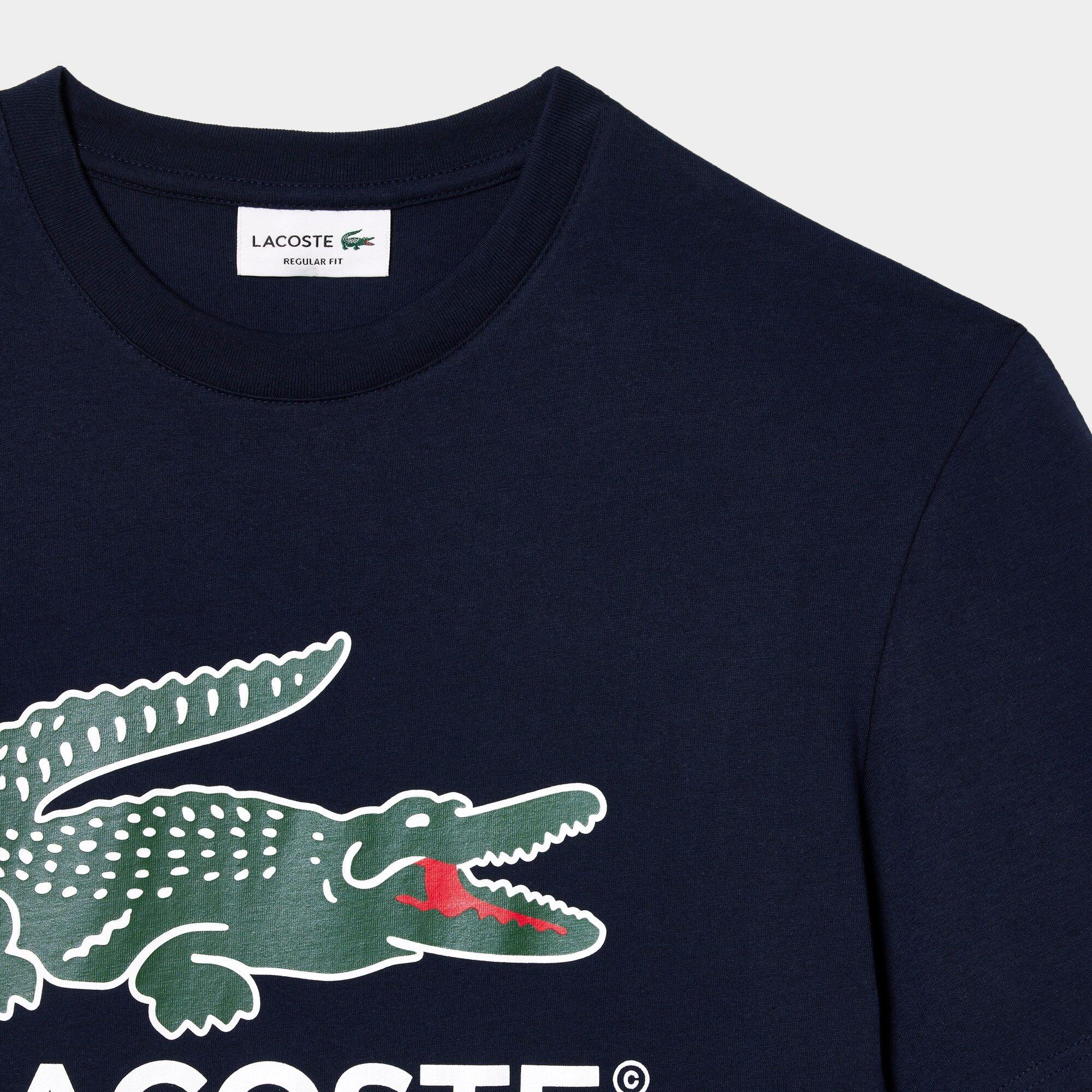 Navy 166 - Lacoste - Men's Large Logo T-Shirt - 8