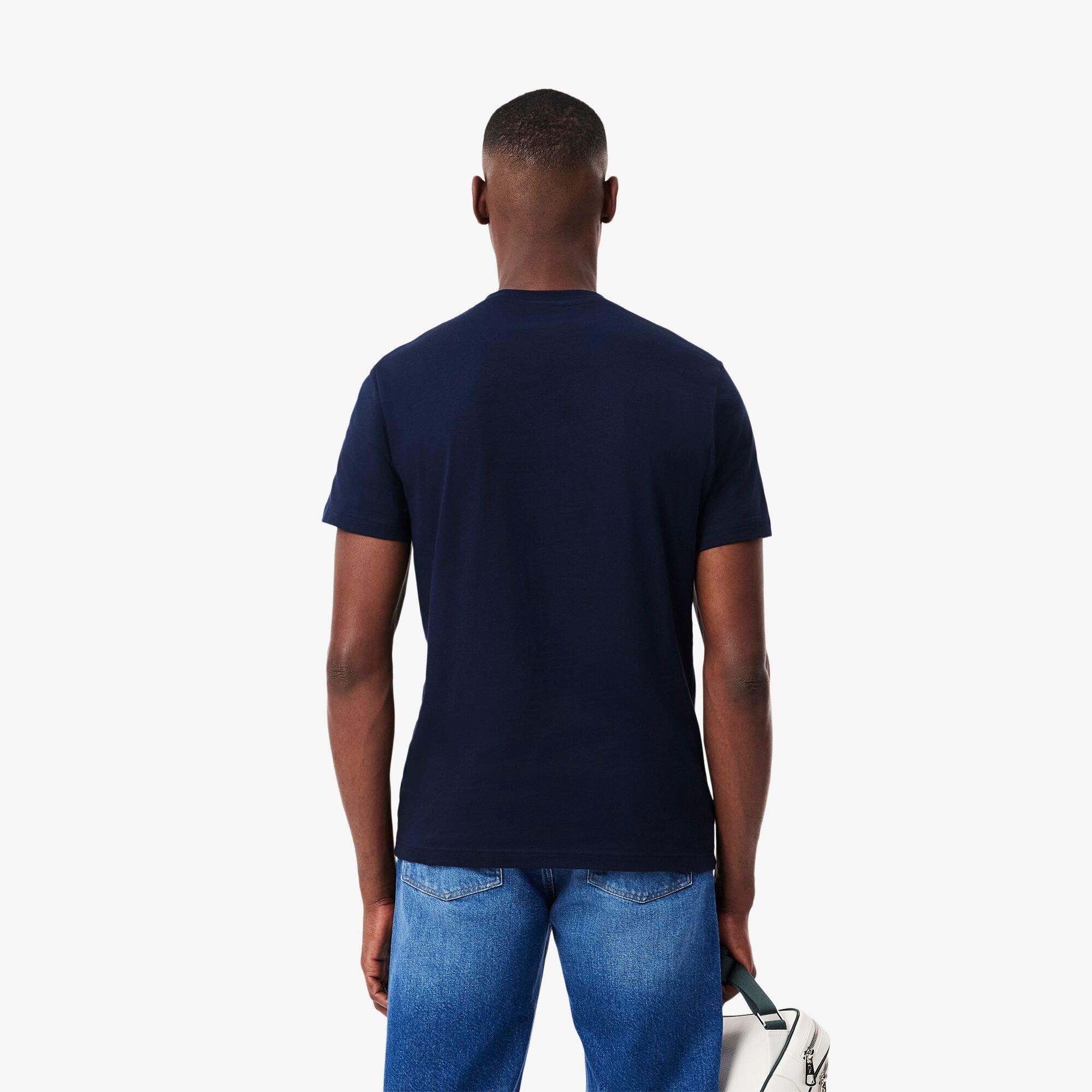 Navy 166 - Lacoste - Men's Large Logo T-Shirt - 4