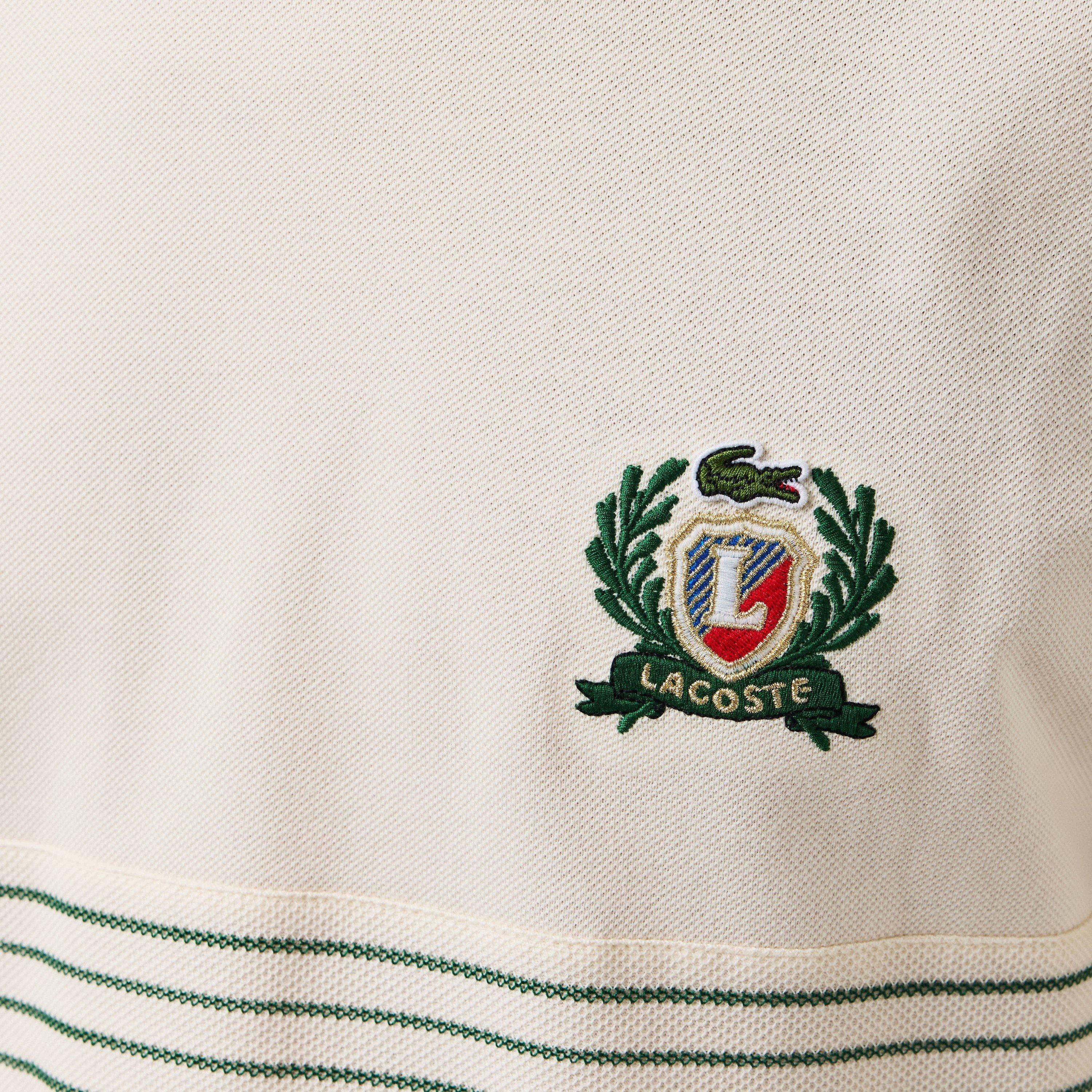 White XFJ - Lacoste - Crest Stripe T-Shirt - 5