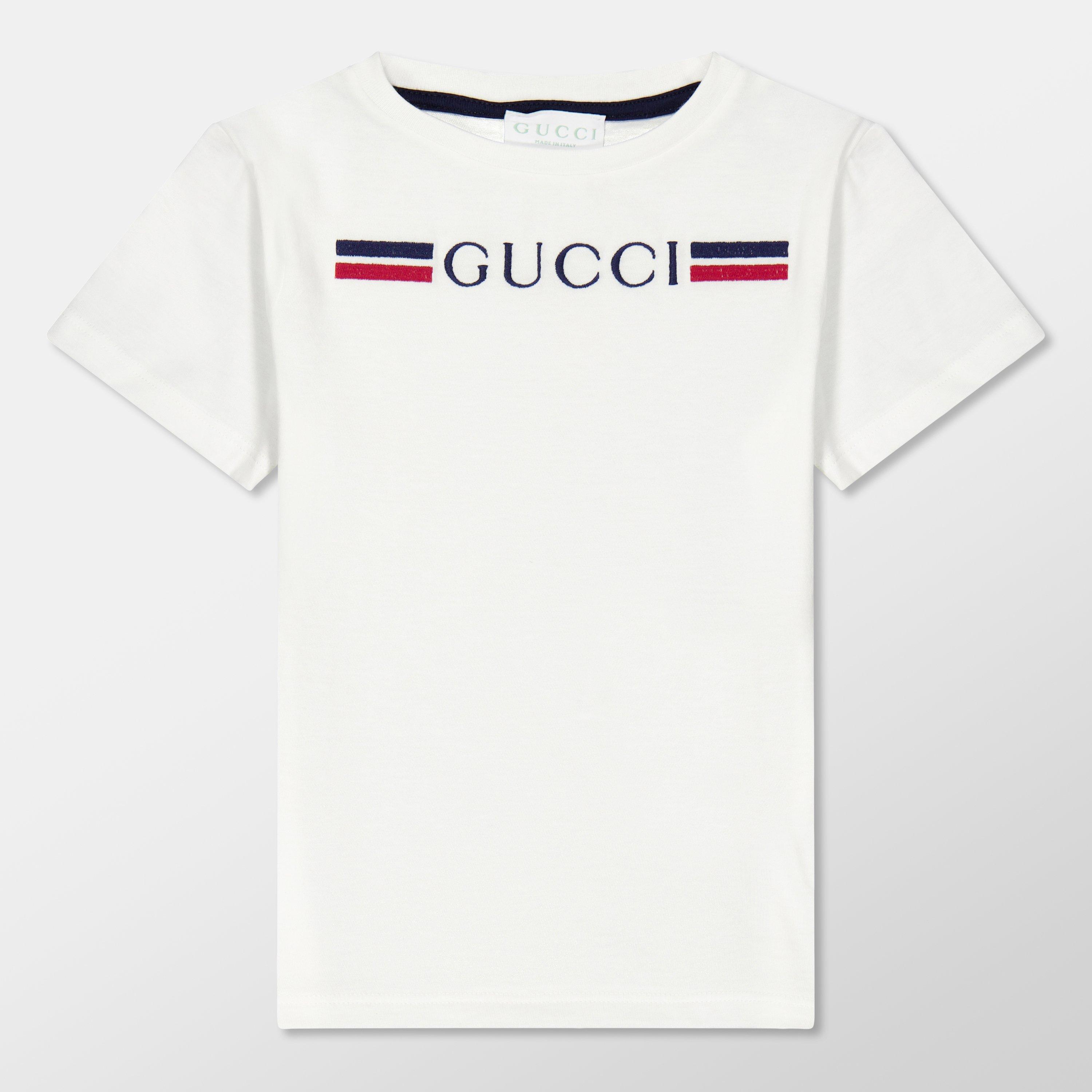 White 9024 - Gucci - Print Logo T-Shirt Juniors - 1