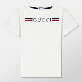 Gucci Print Logo T Shirt Juniors