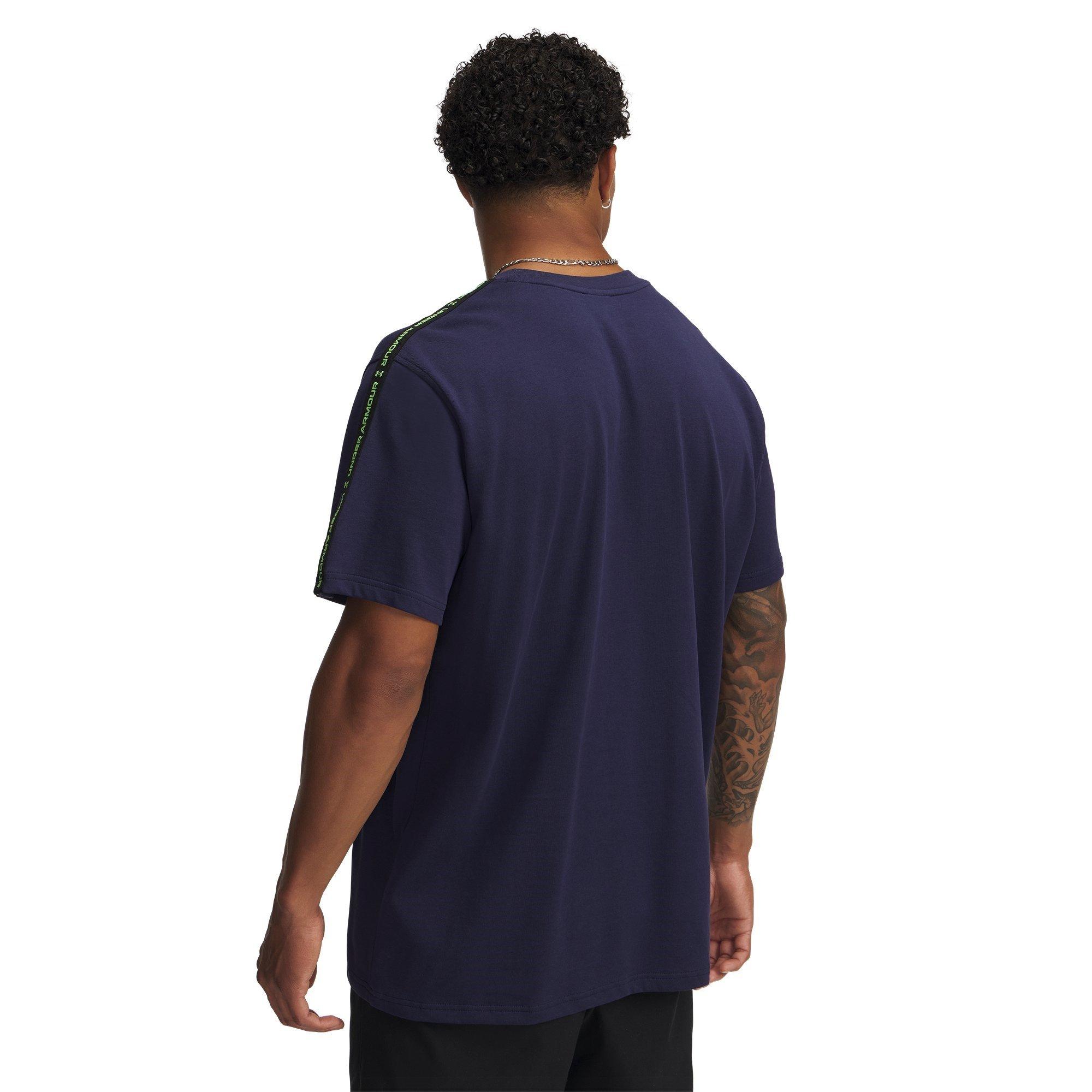 Navy/Cybr Green - Under Armour - Men's Icon Regular Fit T-Shirt - 2