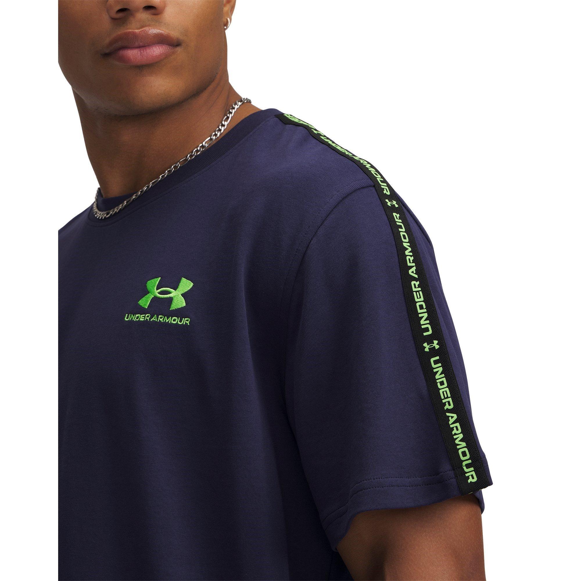 Navy/Cybr Green - Under Armour - Men's Icon Regular Fit T-Shirt - 3