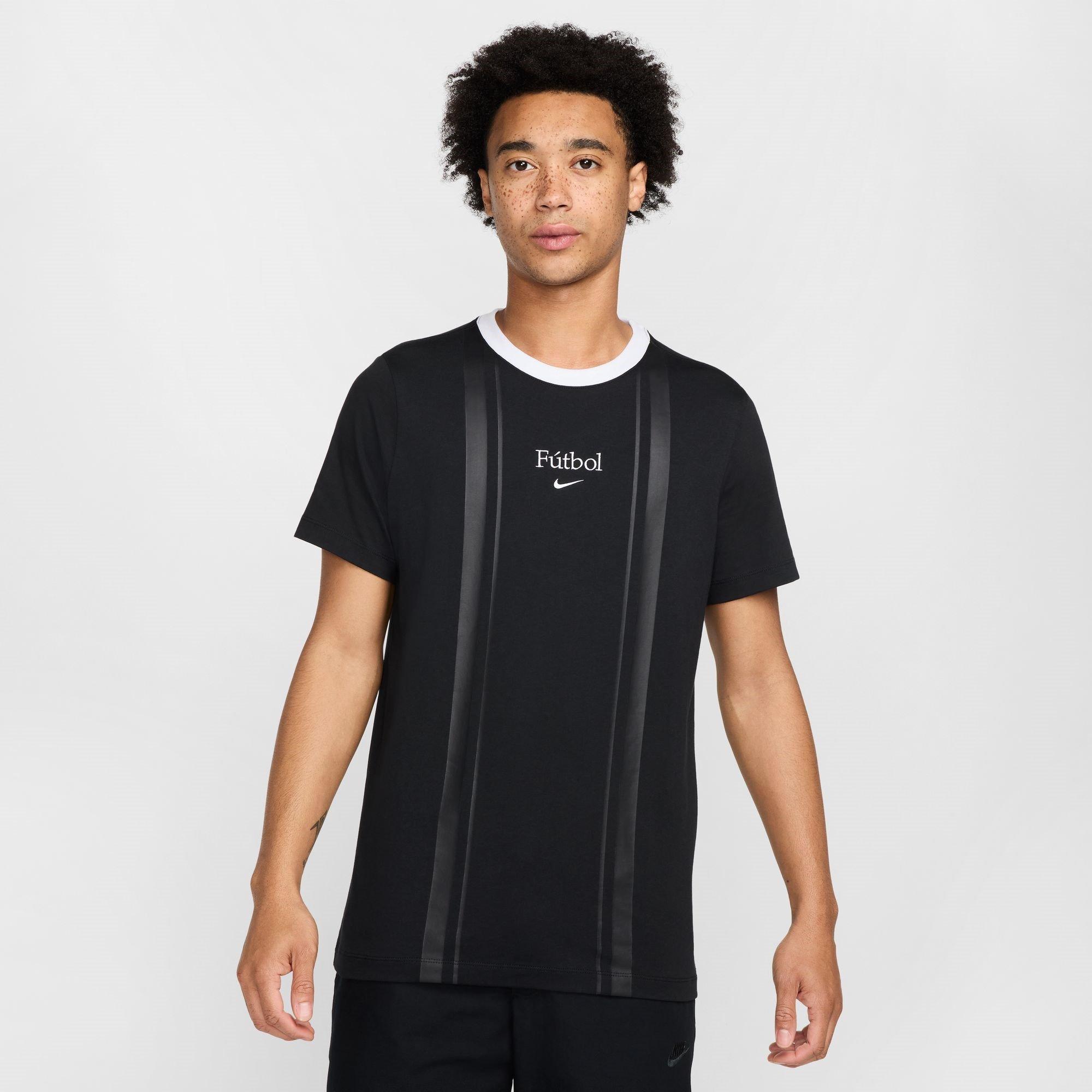 Negro - Nike - Football Crewneck T-Shirt Mens - 1