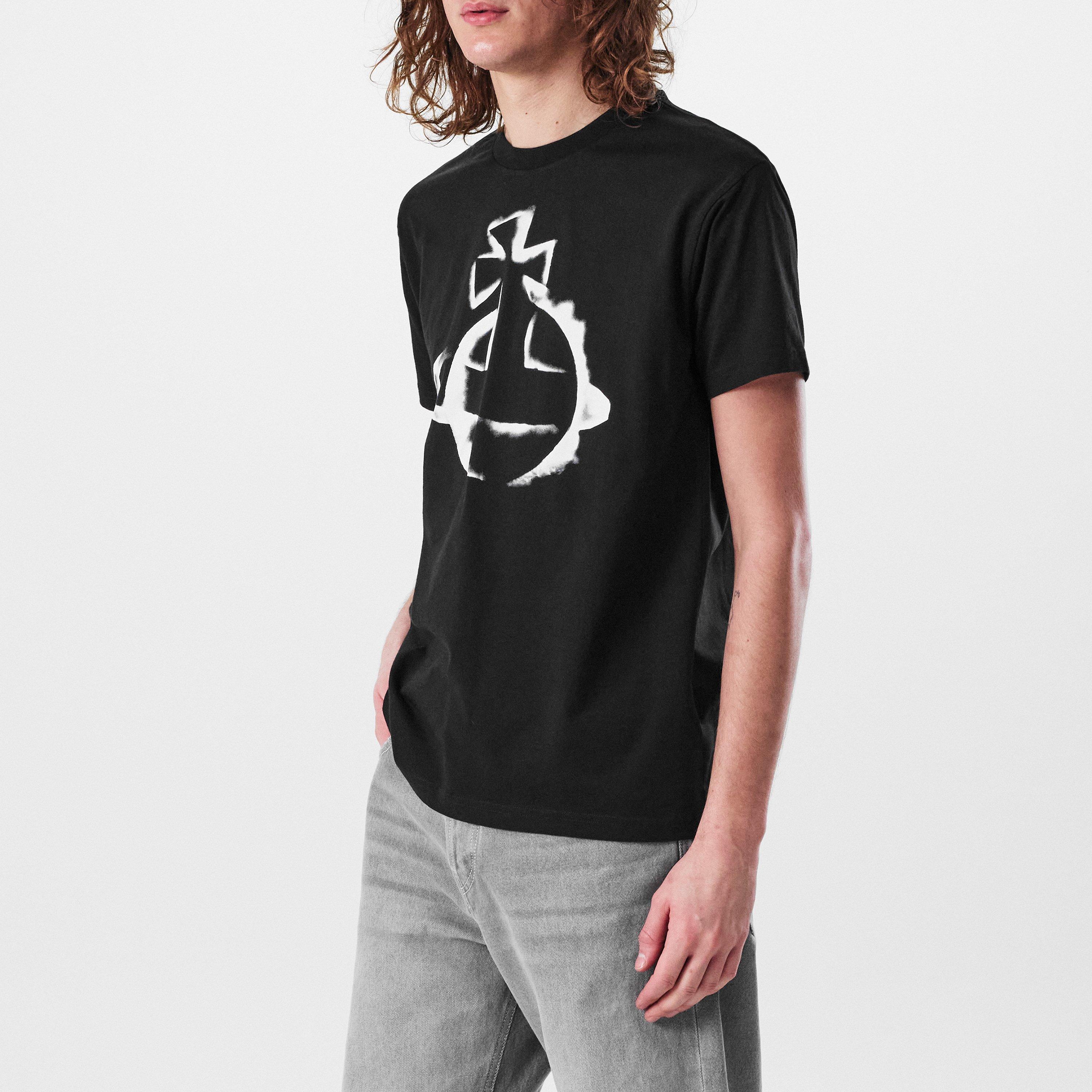 Black - Vivienne Westwood - Stencil Orb Classic T-Shirt - 2