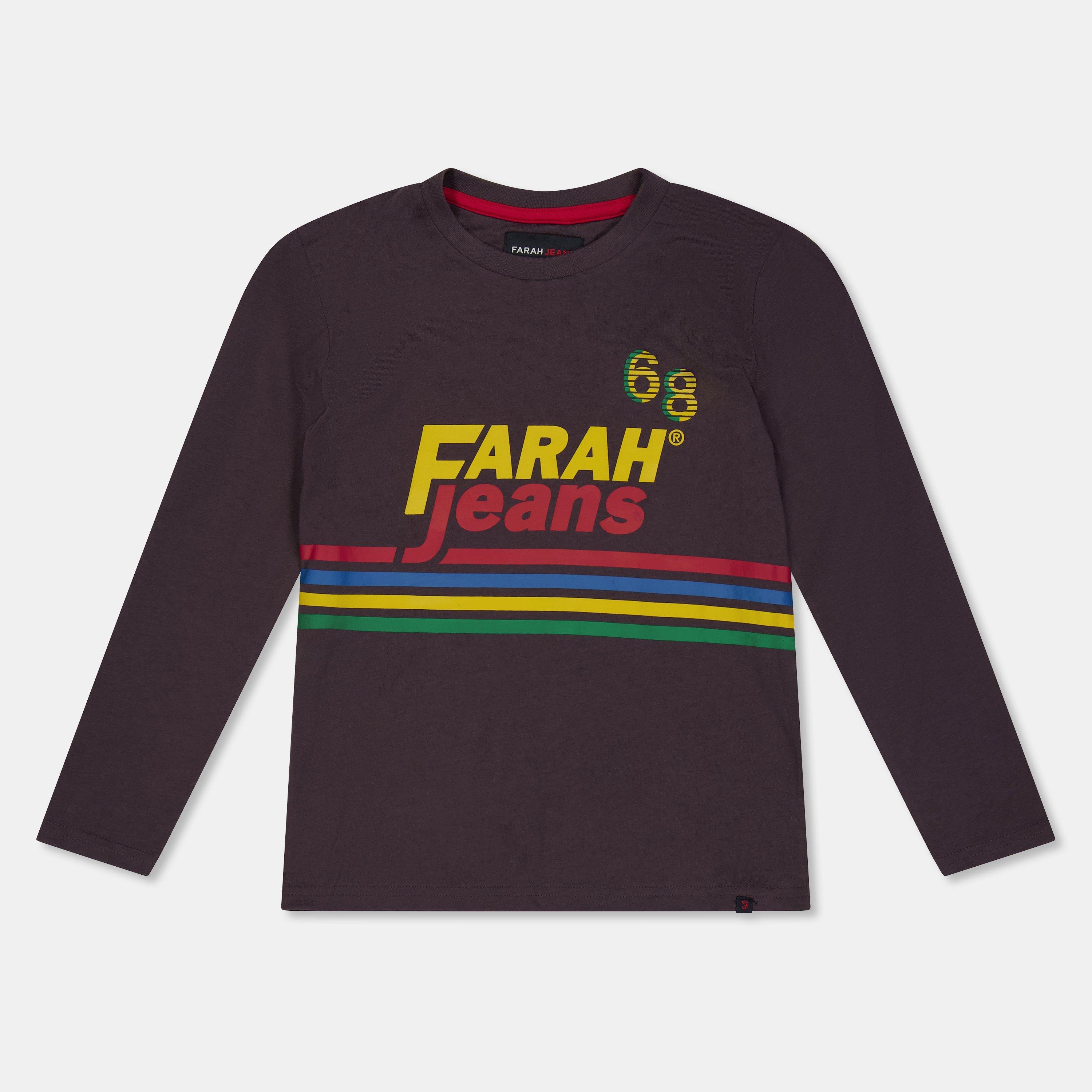Oil - Farah - Unisex Kids' Chest Graphic Long Sleeve T-Shirt - 1
