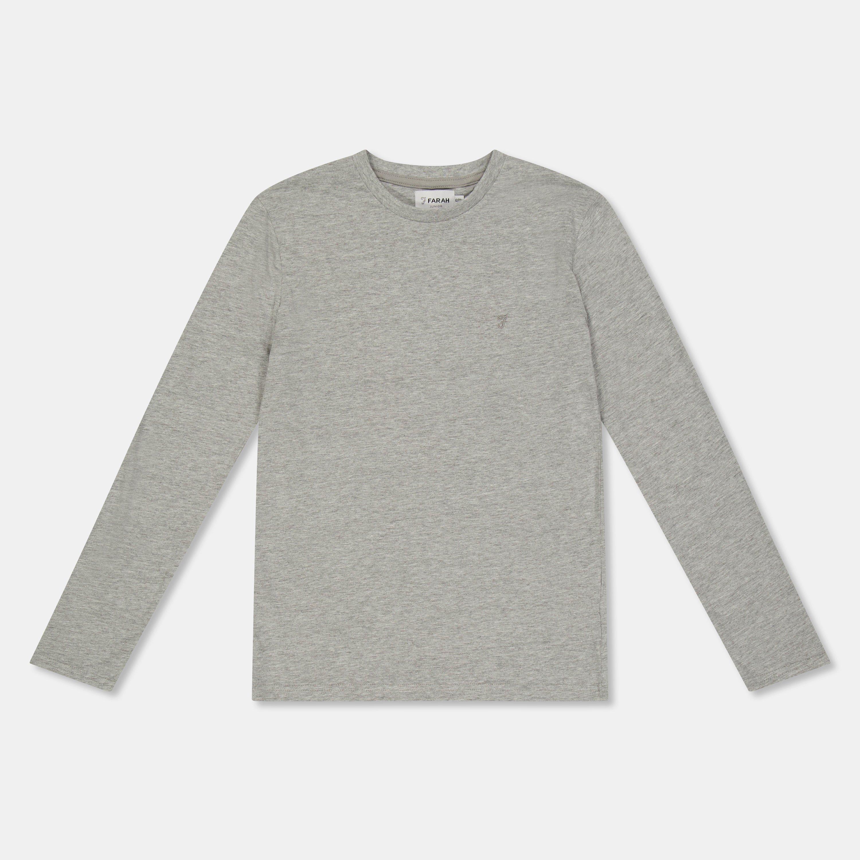 Grey - Farah - Kids' Denny Long Sleeve T-Shirt - 1