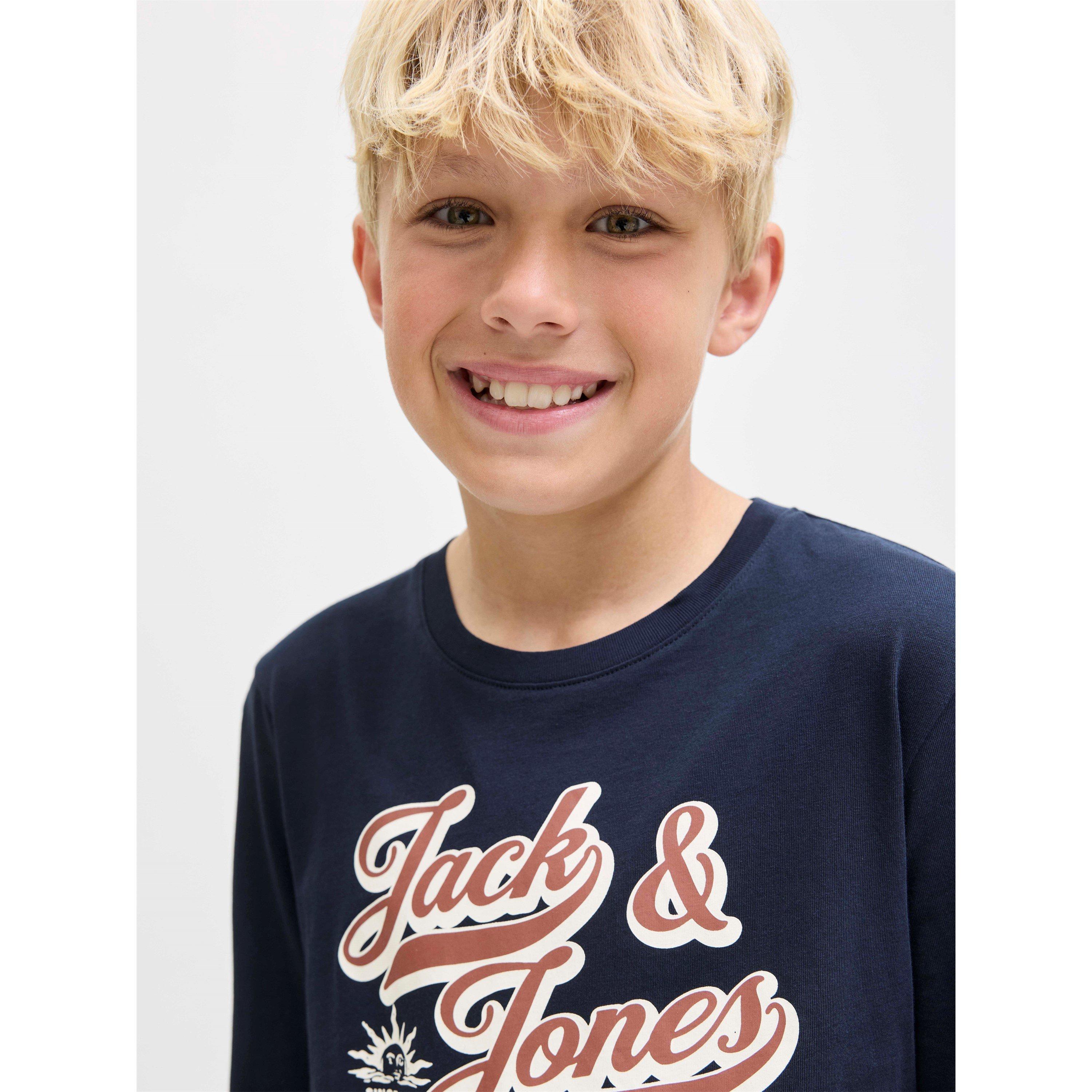 Sky Captain - Jack and Jones - Colour Logo Longsleeve T-Shirt Junior Boys - 6