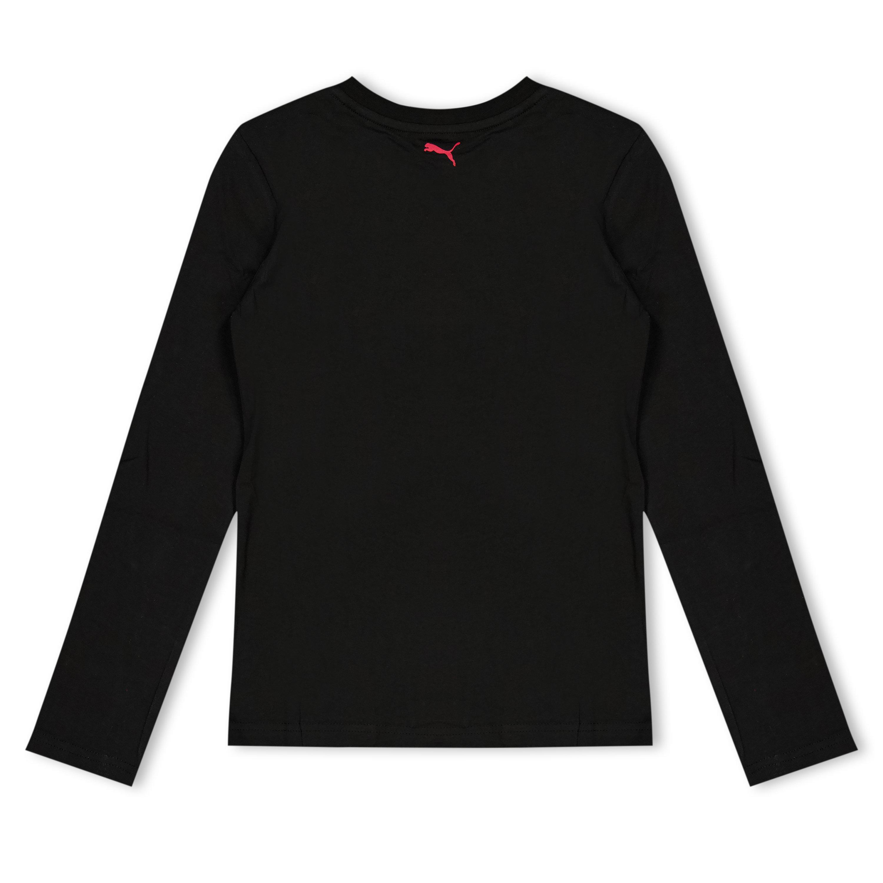 Black - Puma - Stars Ls Tee Juniors - 2