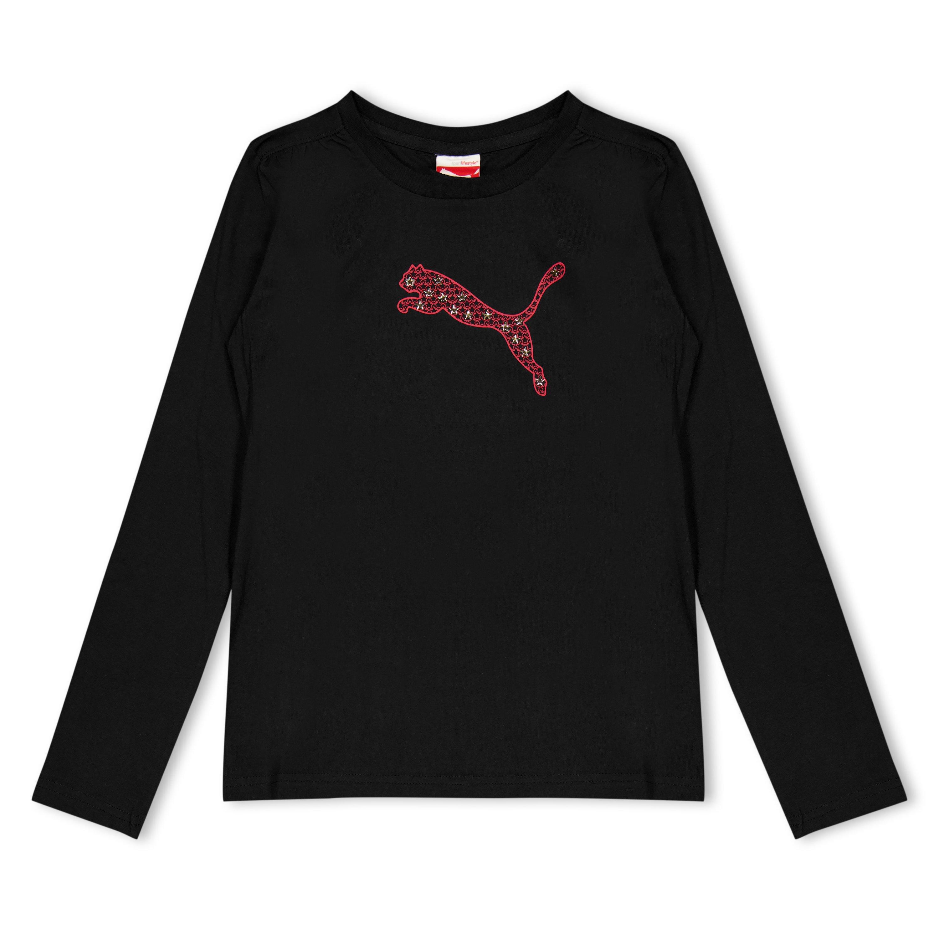 Noir - Puma - Stars Ls Tee Juniors - 1