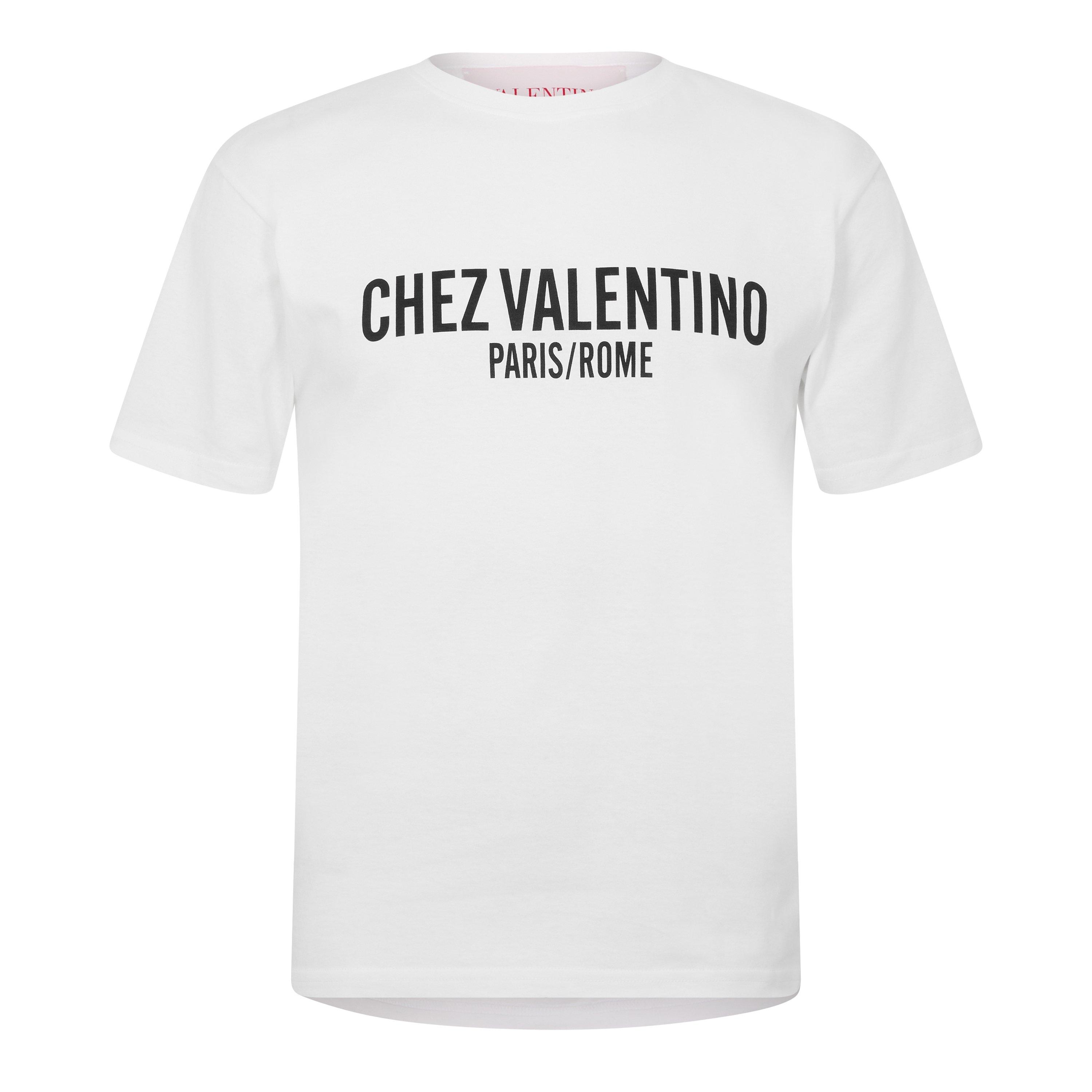 Ivory - Valentino - Men's Chez Logo Oversized T-Shirt - 5
