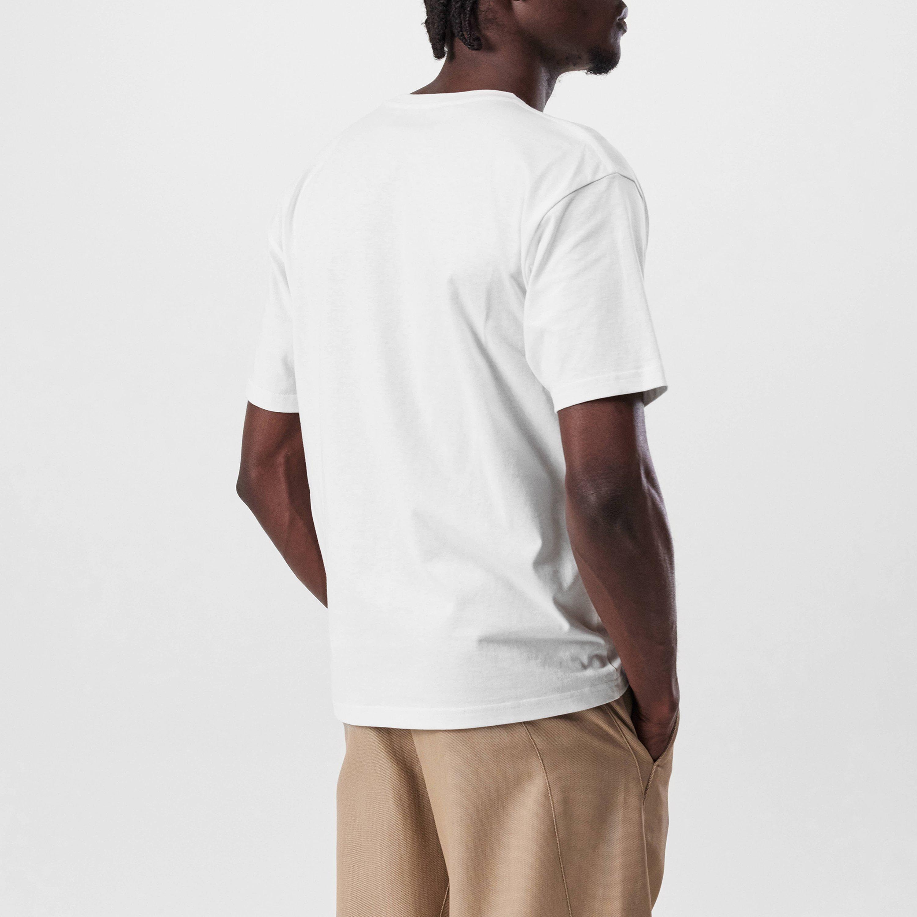 Ivory - Valentino - Men's Chez Logo Oversized T-Shirt - 3