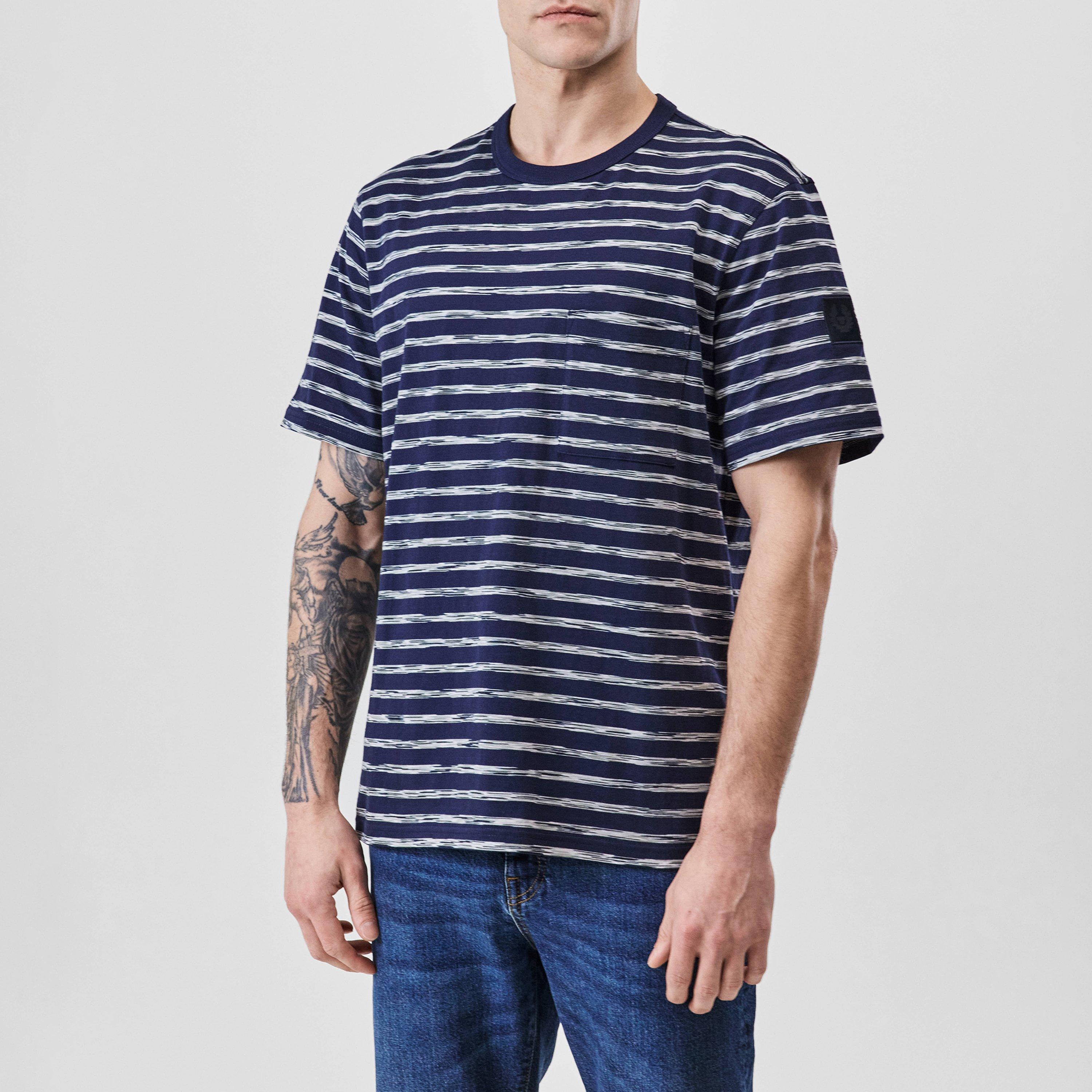 Dark Ink - Belstaff - Men's Drum Regular Fit T-Shirt - 3