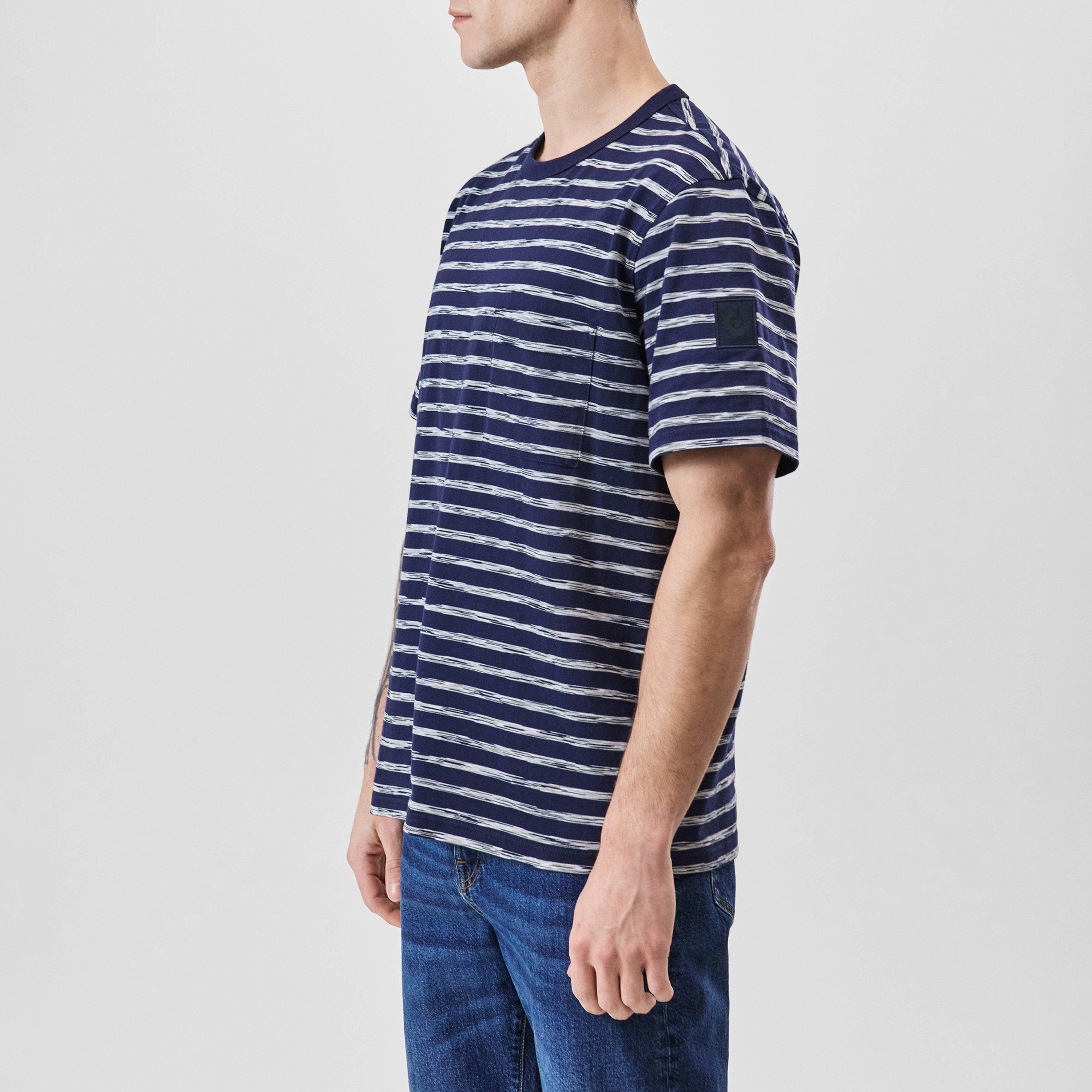 Dark Ink - Belstaff - Men's Drum Regular Fit T-Shirt - 5