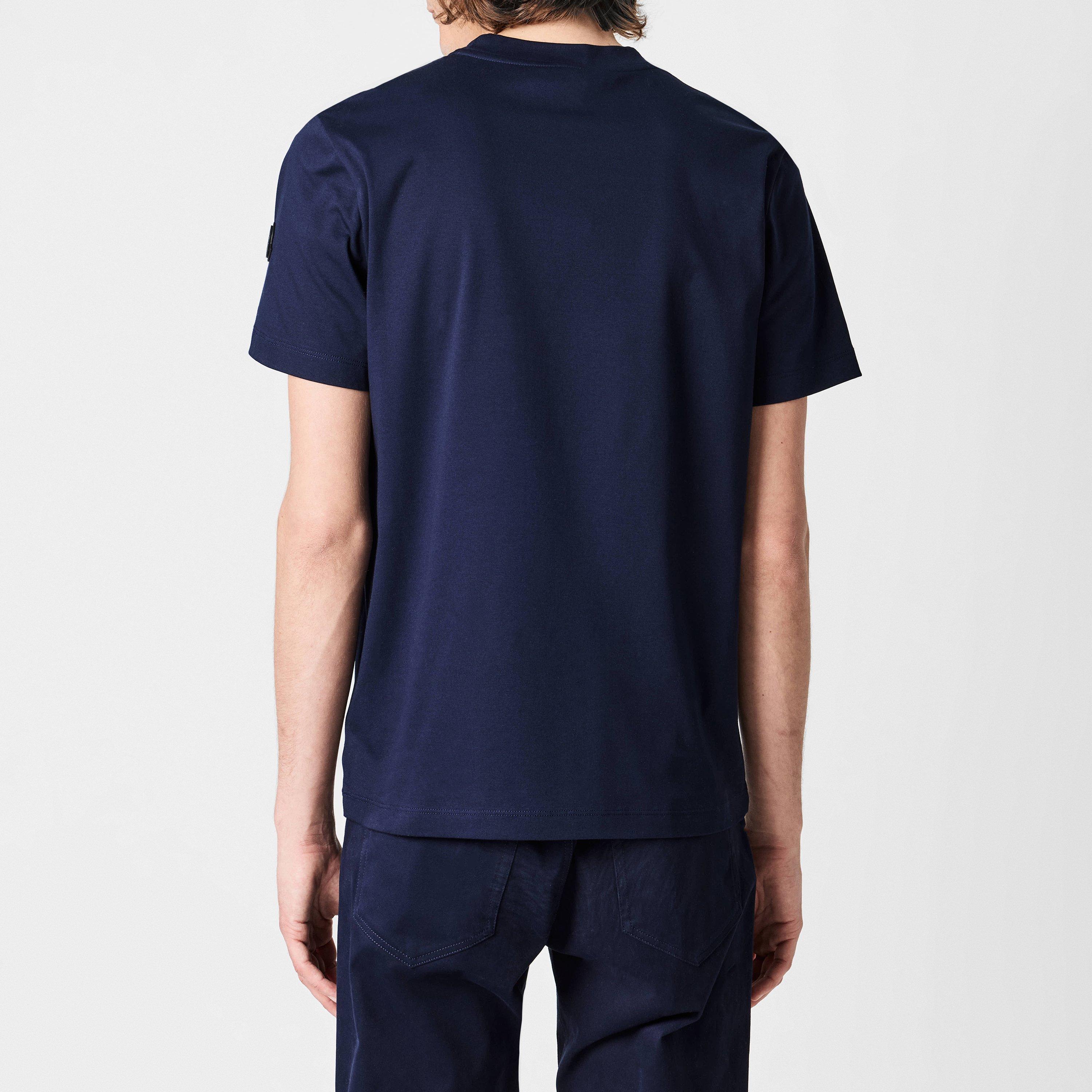 Navy 742 - Moncler - Short Sleeve T-Shirt - 4