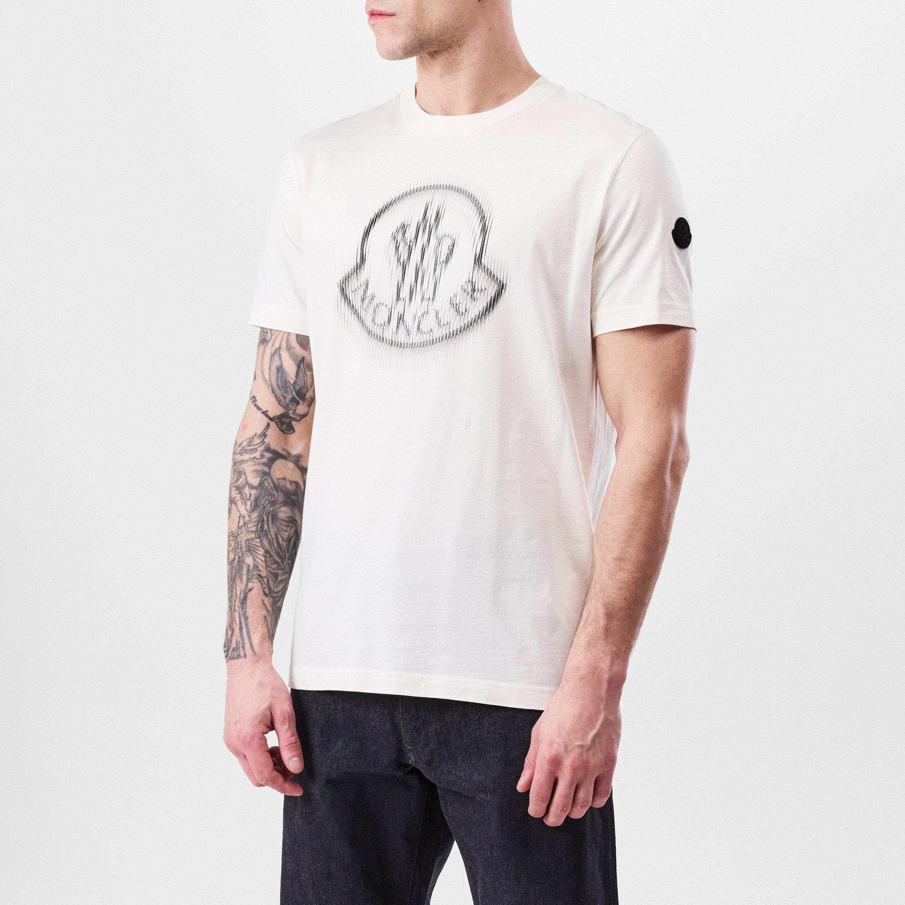 White 034 - Moncler - Blurred Logo T-Shirt - 1