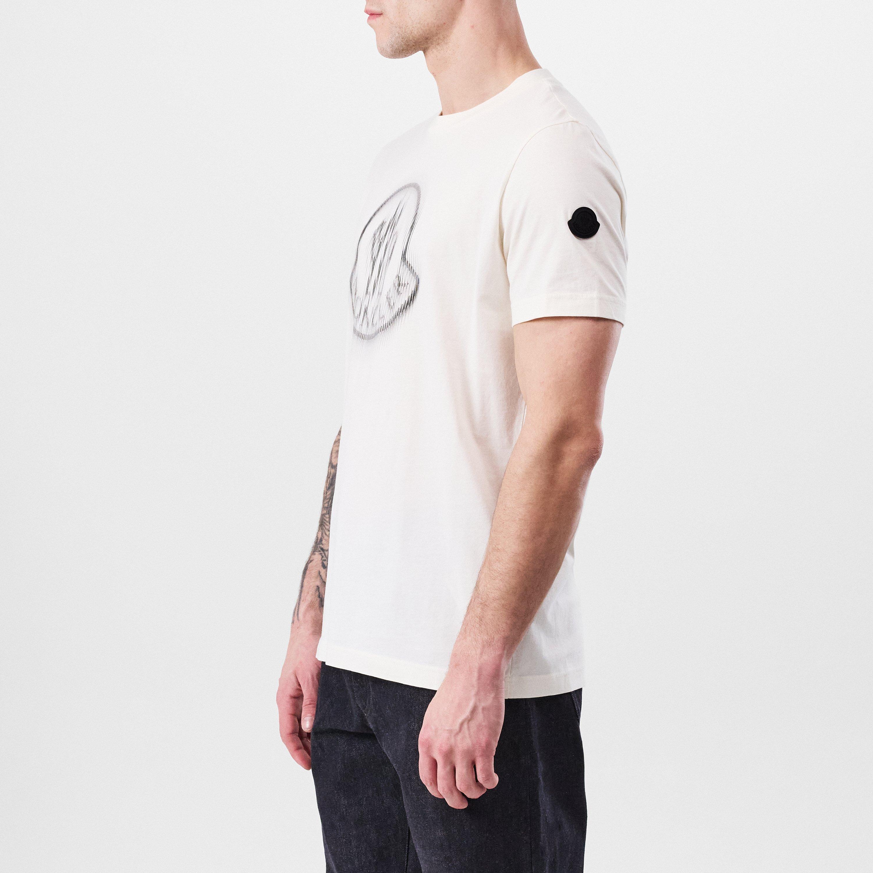 White 034 - Moncler - Blurred Logo T-Shirt - 2
