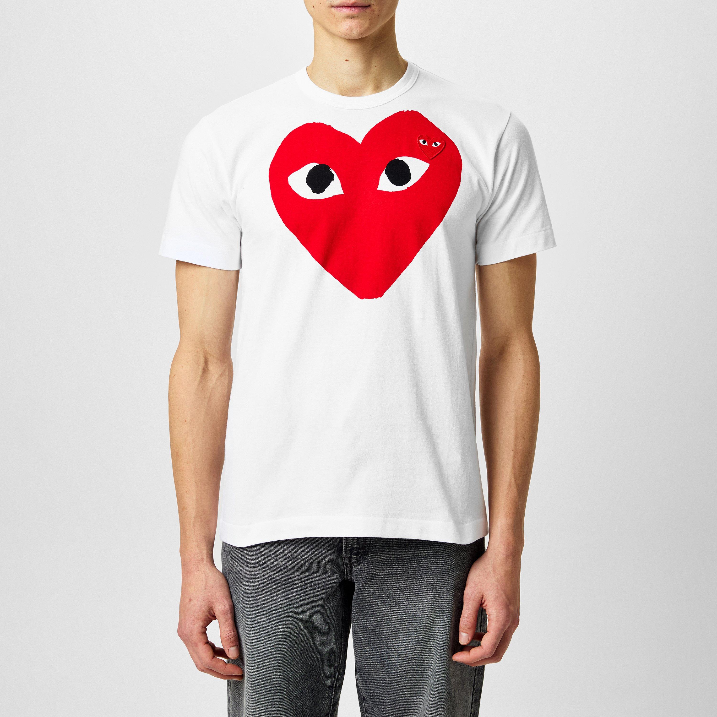 Comme des Garcons PLAY | Heart Logo Cotton T-Shirt | Regular