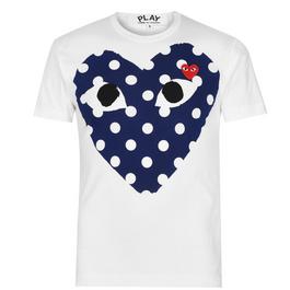 Comme des Garcons PLAY Polka Dot T Shirt