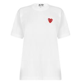 Comme des Garcons PLAY Play Double Heart T Shirt