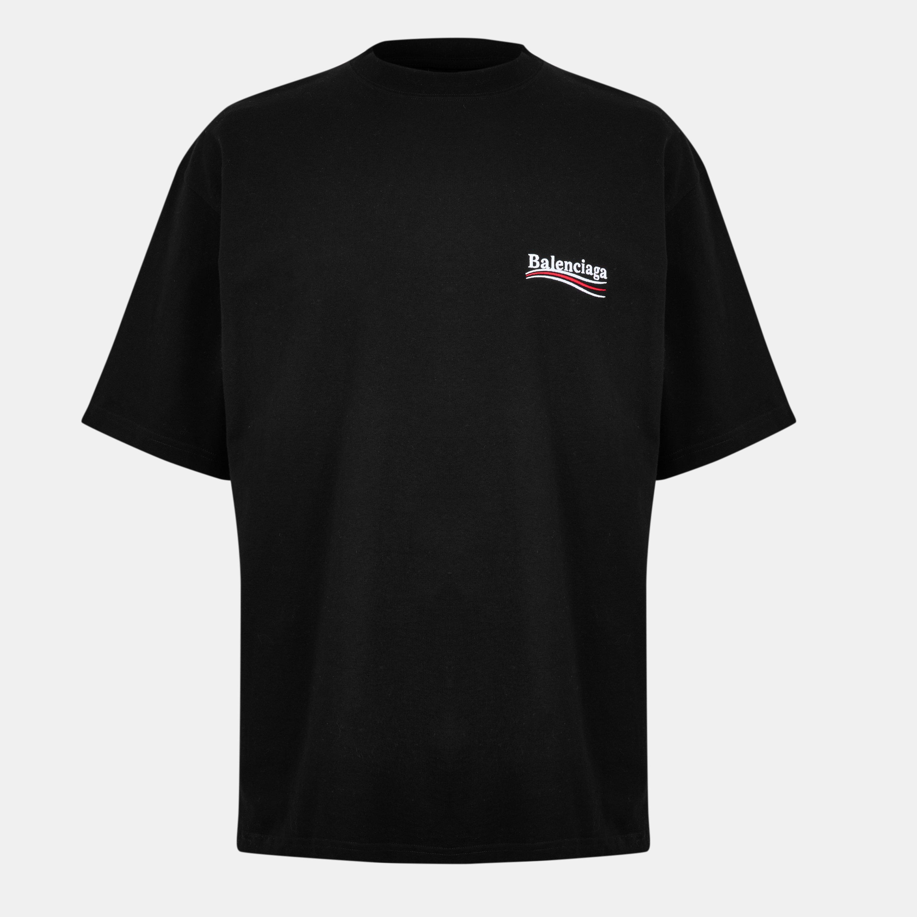 Black - Balenciaga - Political Campaign T-Shirt - 1