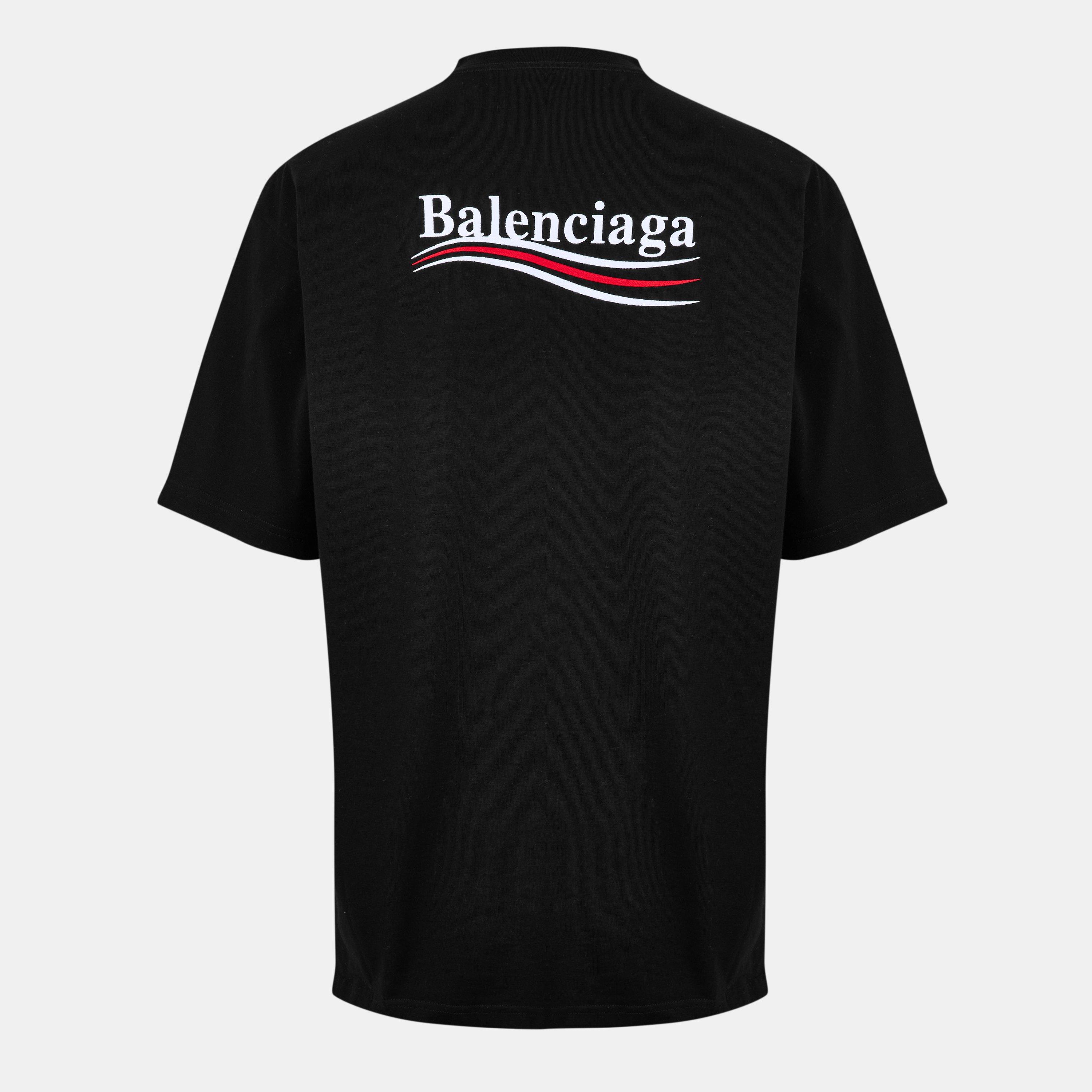 Black - Balenciaga - Political Campaign T-Shirt - 2