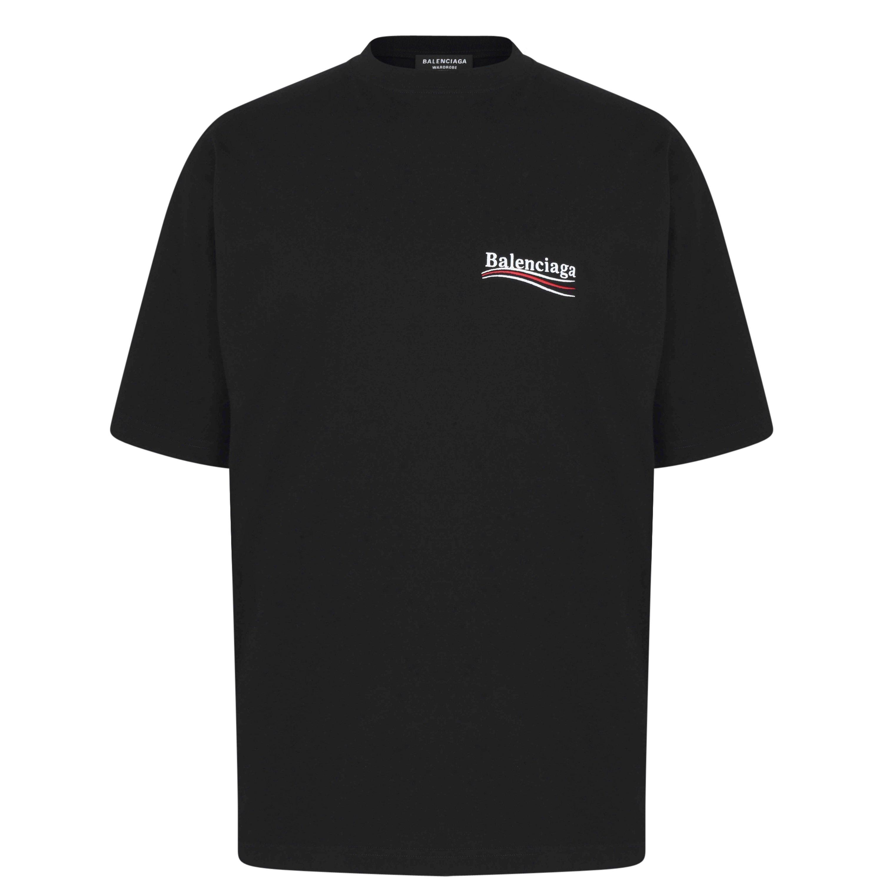 Black - Balenciaga - Political Campaign T-Shirt - 8