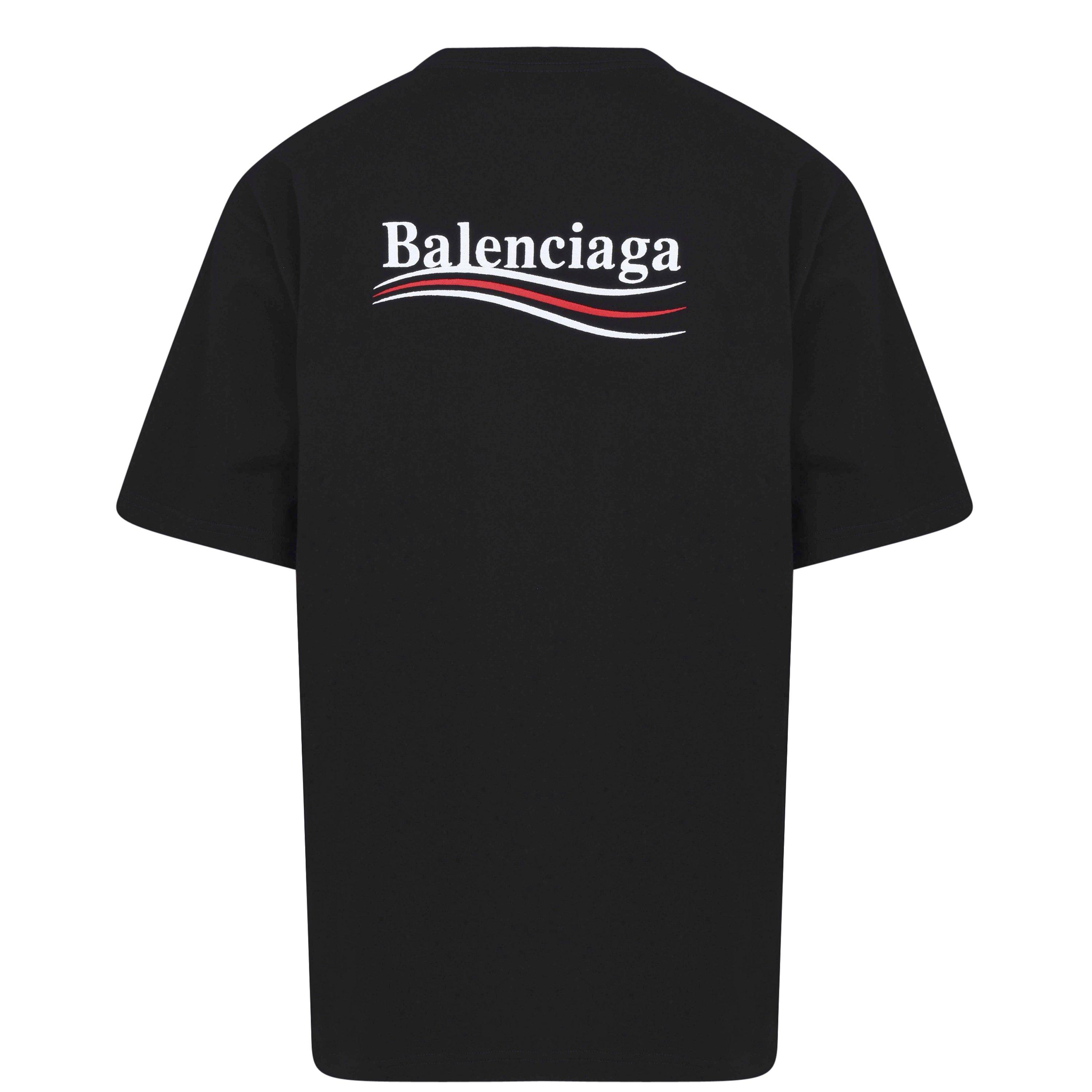 Black - Balenciaga - Political Campaign T-Shirt - 9
