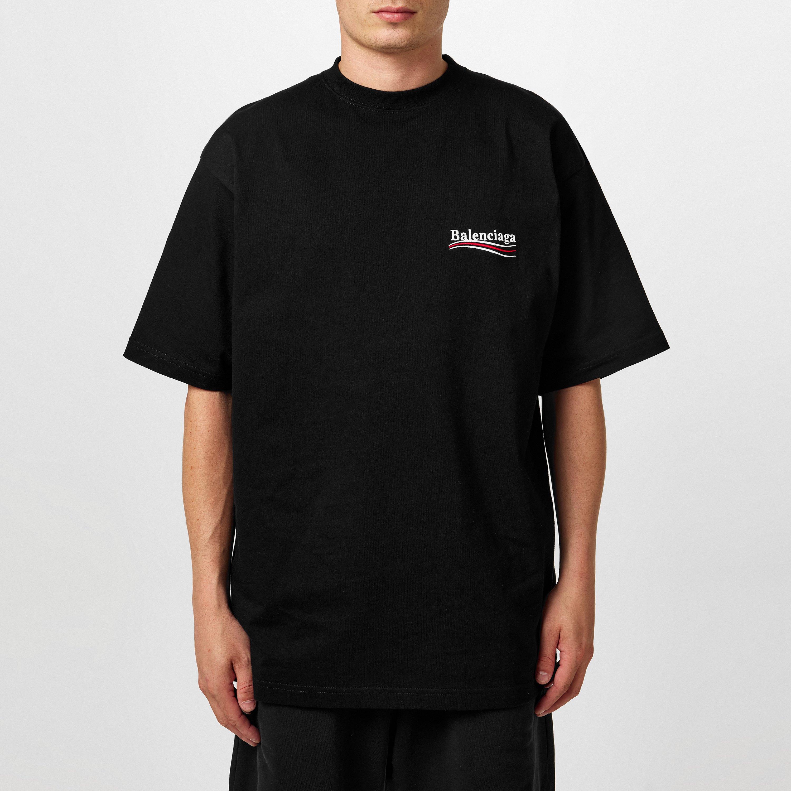 Black - Balenciaga - Political Campaign T-Shirt - 3