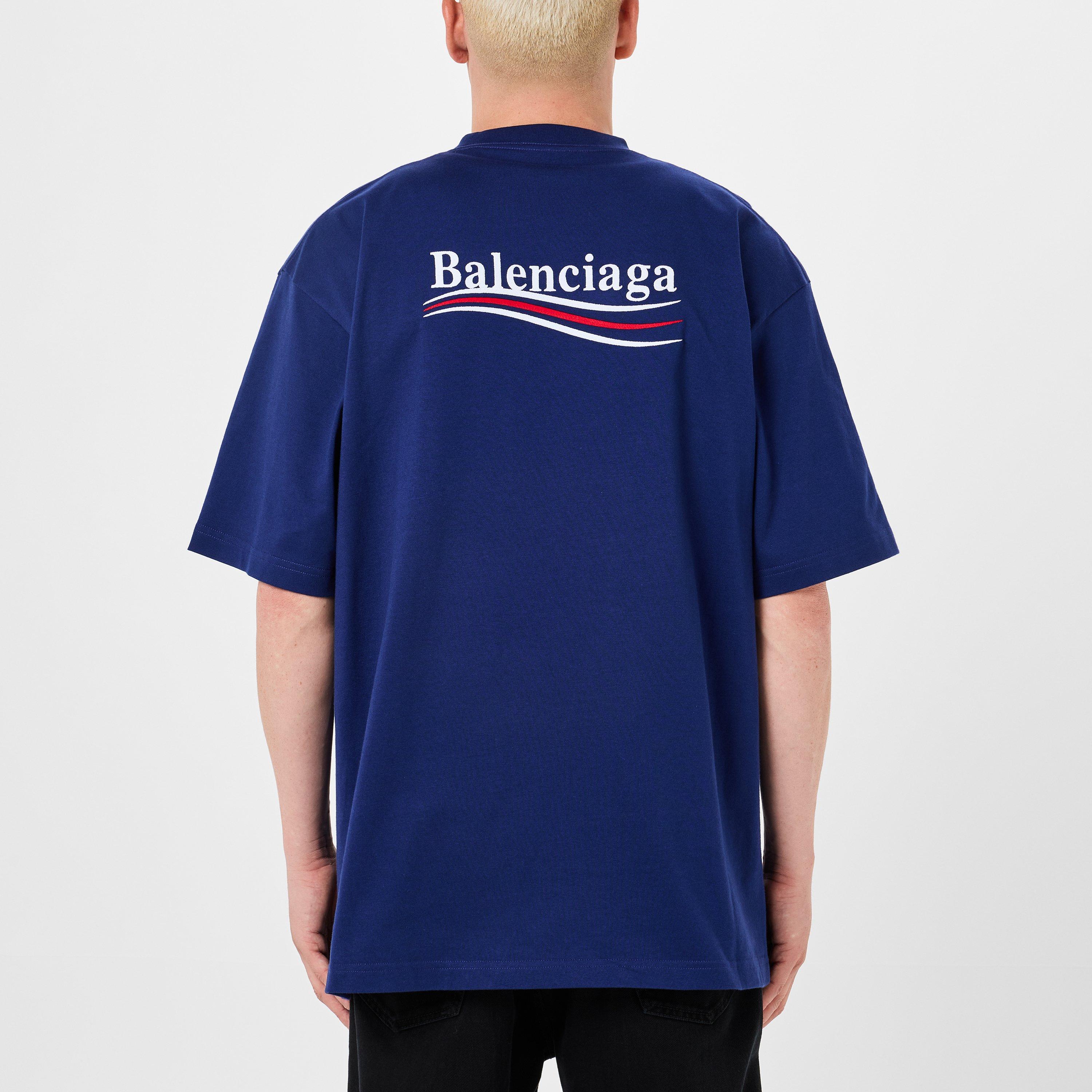 Balenciaga Political Campaign T Shirt Regular Fit T Shirts Cruise Fashion