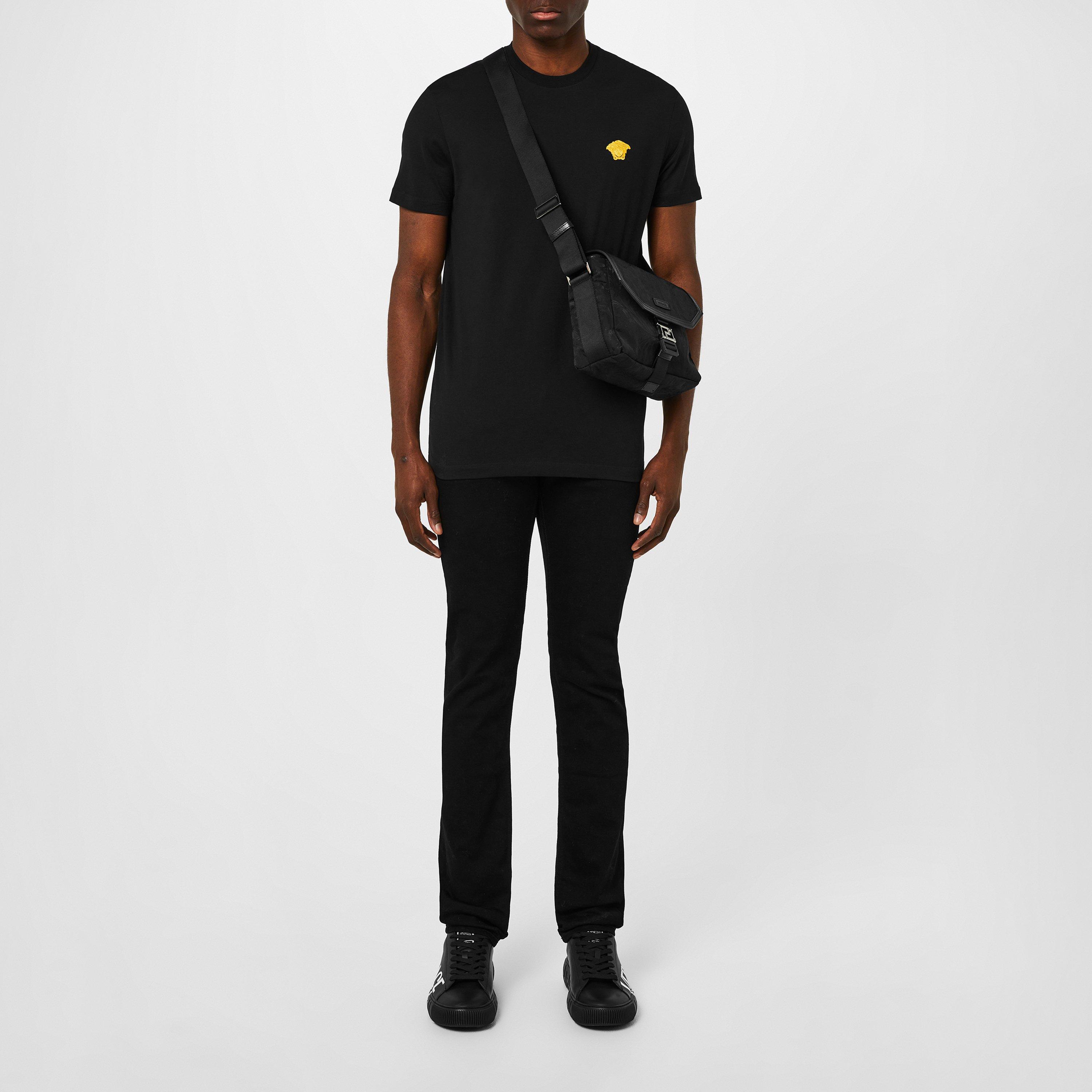 Black A1008 - Versace - Small Medusa T Shirt - 6