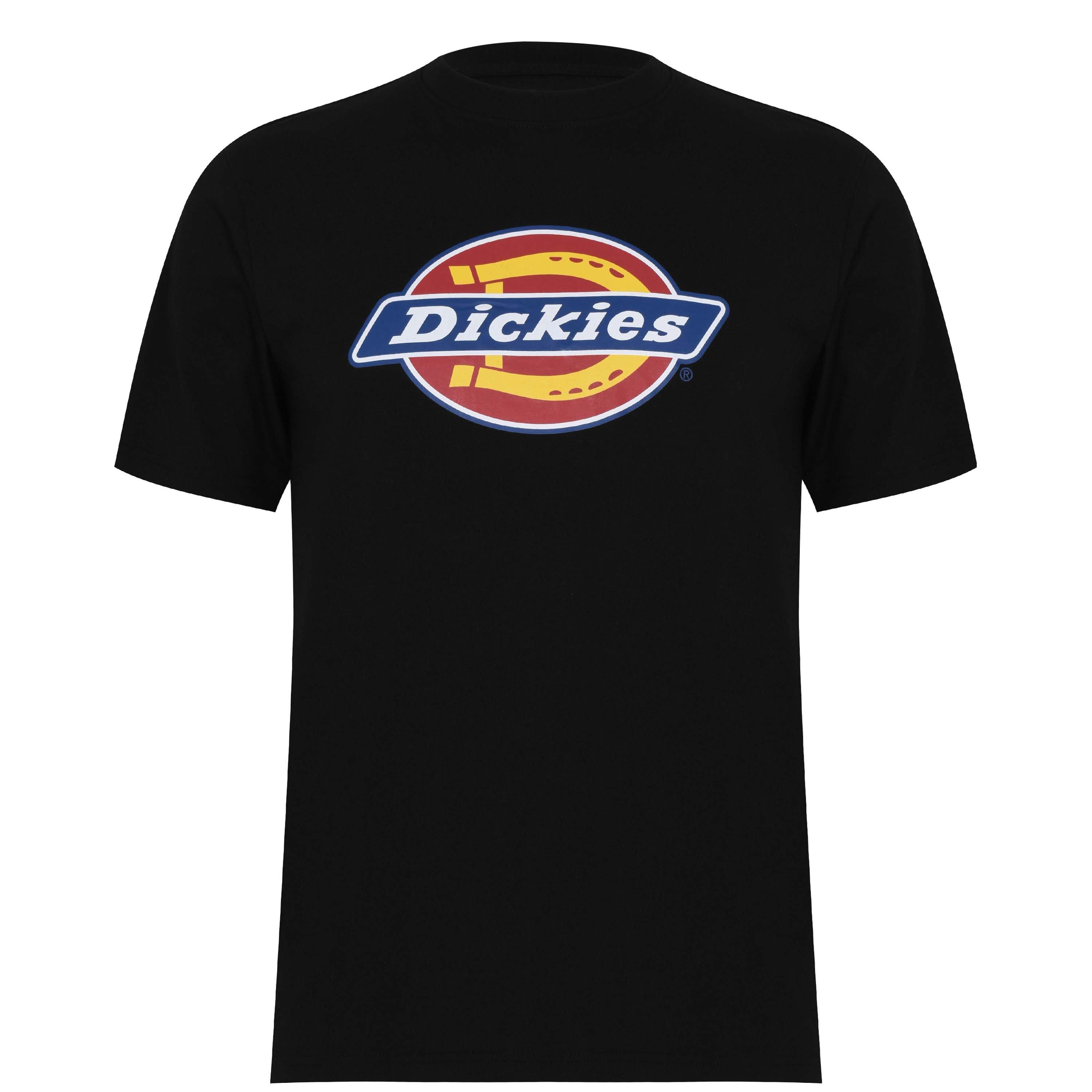 Dickies Men's Icon Cotton Short Sleeve T-Shirt - Black Blk1 - Large