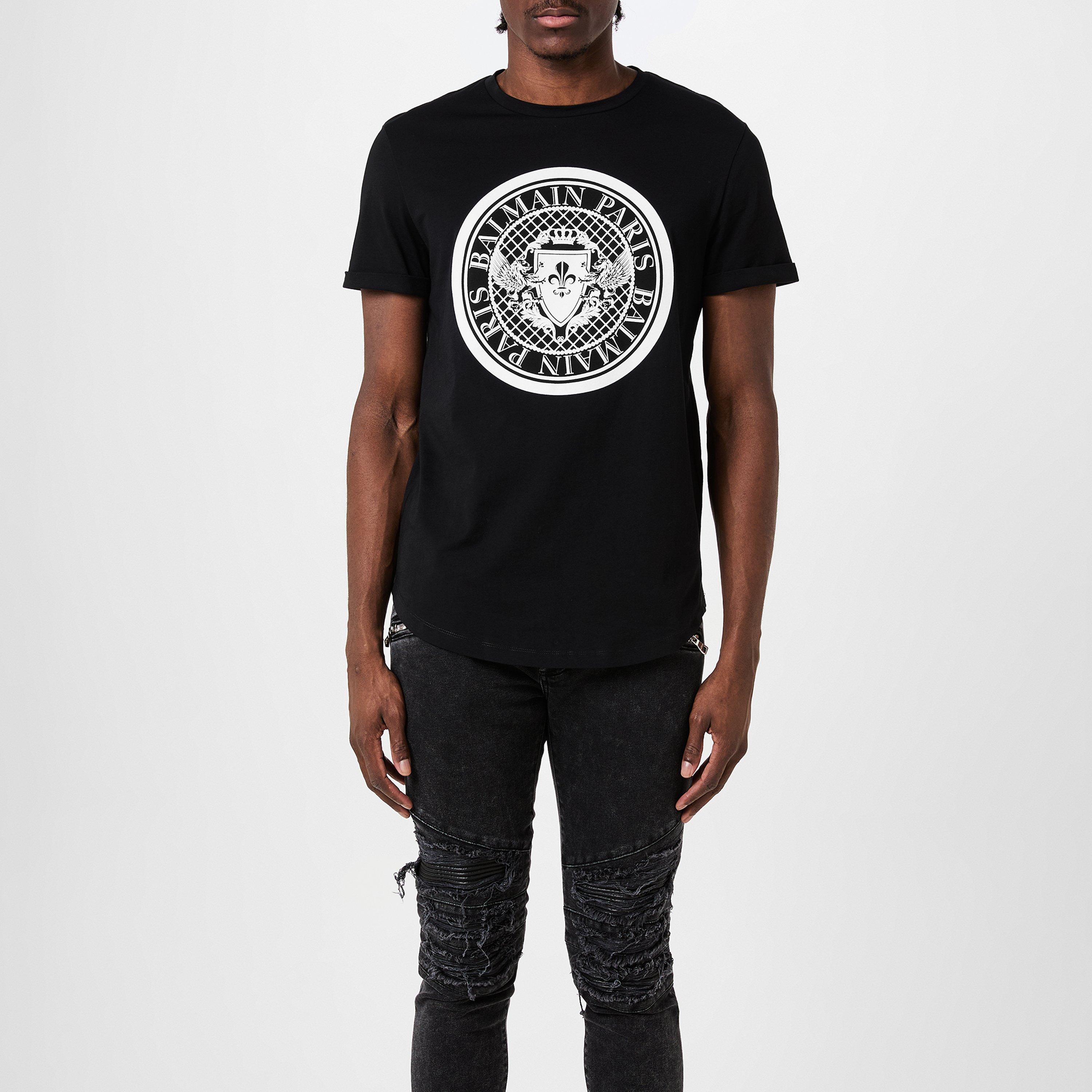 Noir/Blanc EAB - Balmain - Coin T Shirt - 3