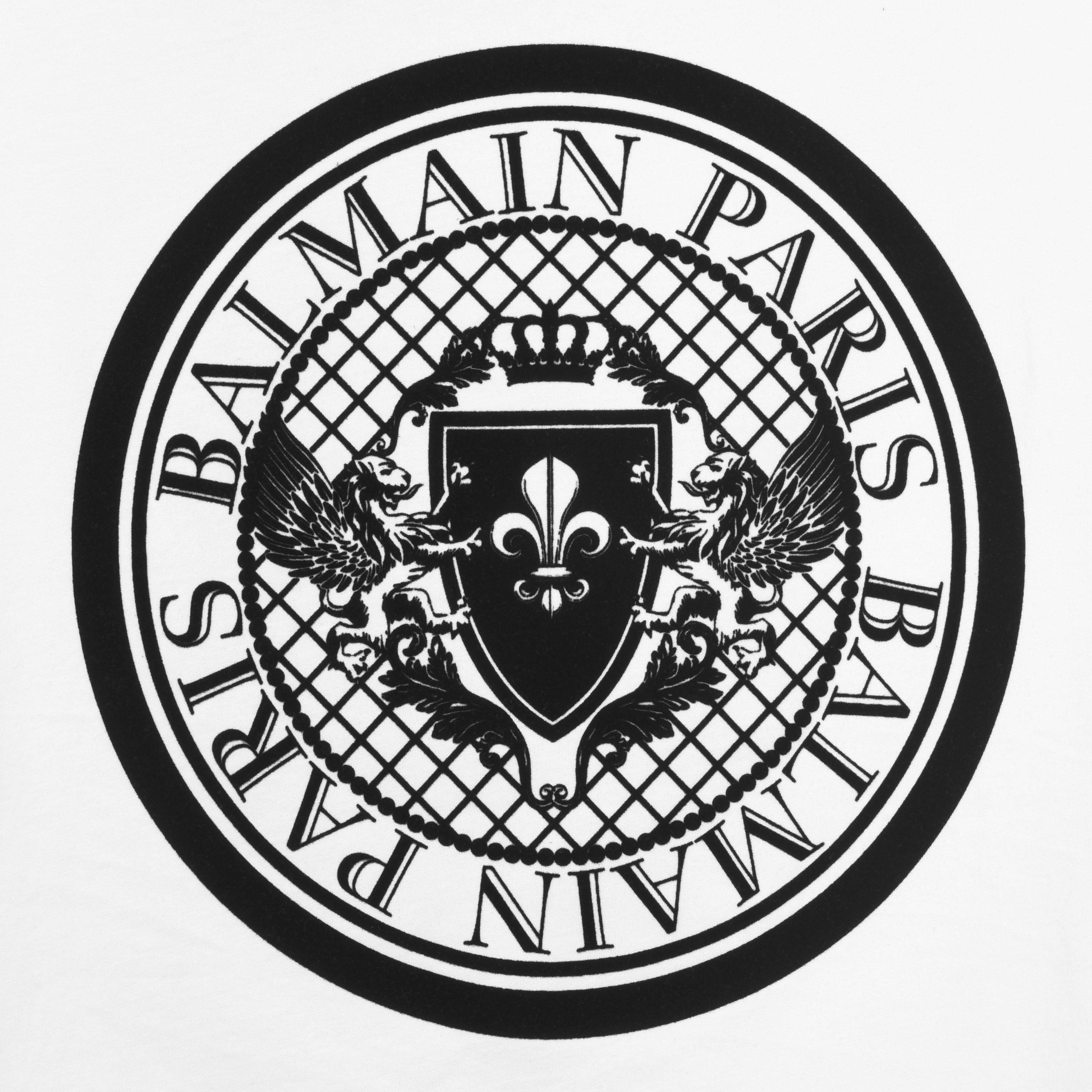 Blanc/Noir GAB - Balmain - Coin T Shirt - 7