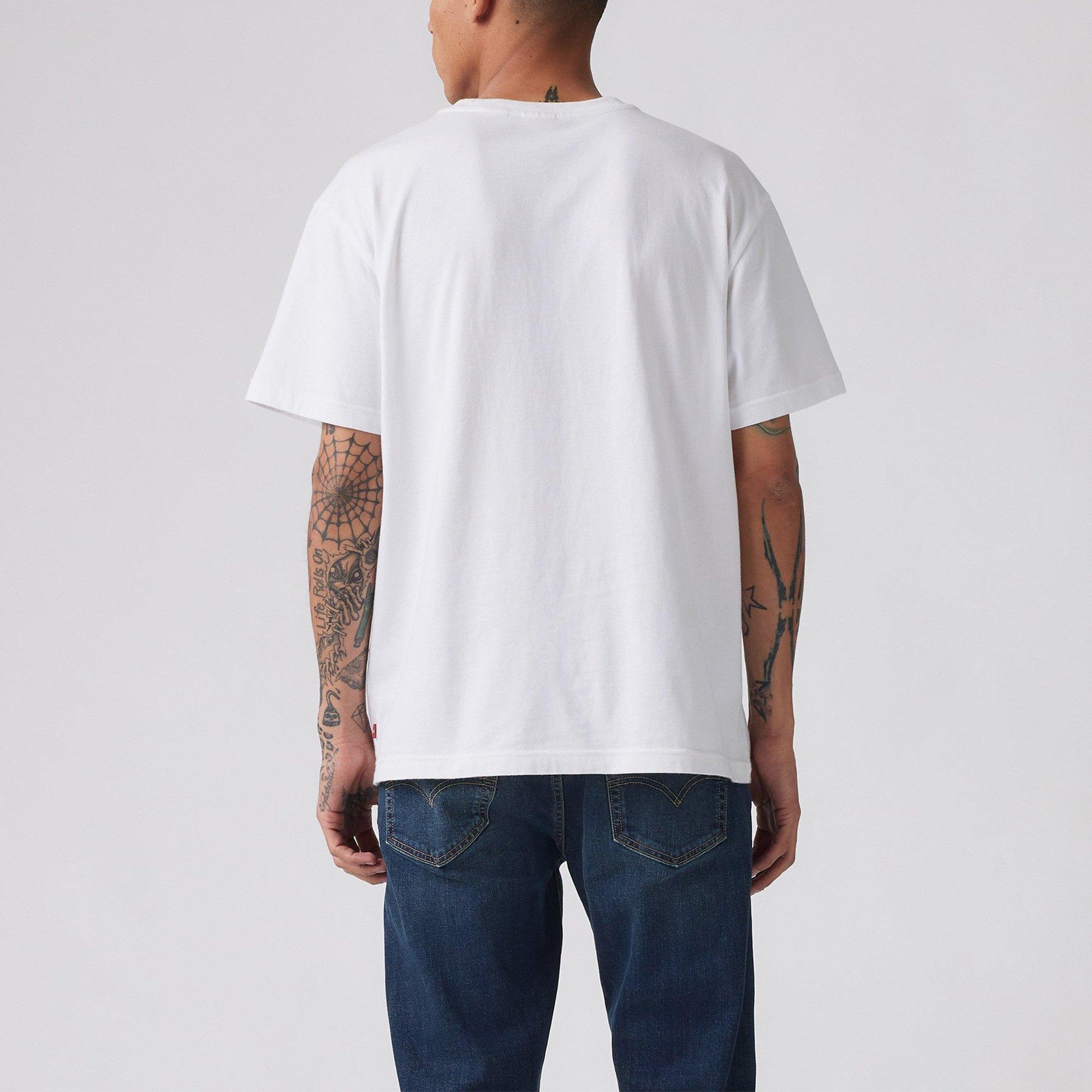 Bright White - Levis - Levis Mens Lunar New Year Piping T-Shirt - 3