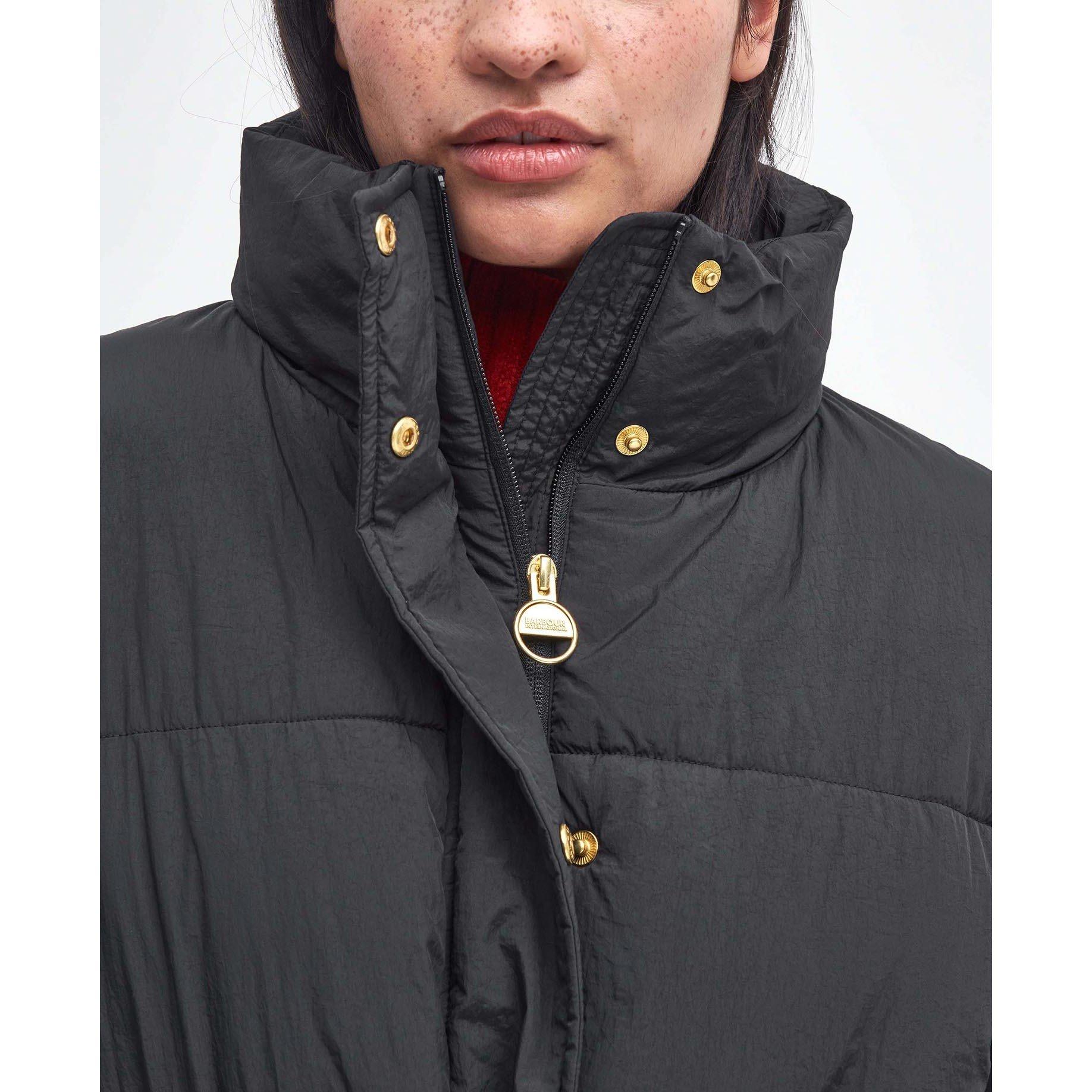 Black - Barbour International - Women's Cindy Short Puffer Jacket - 5