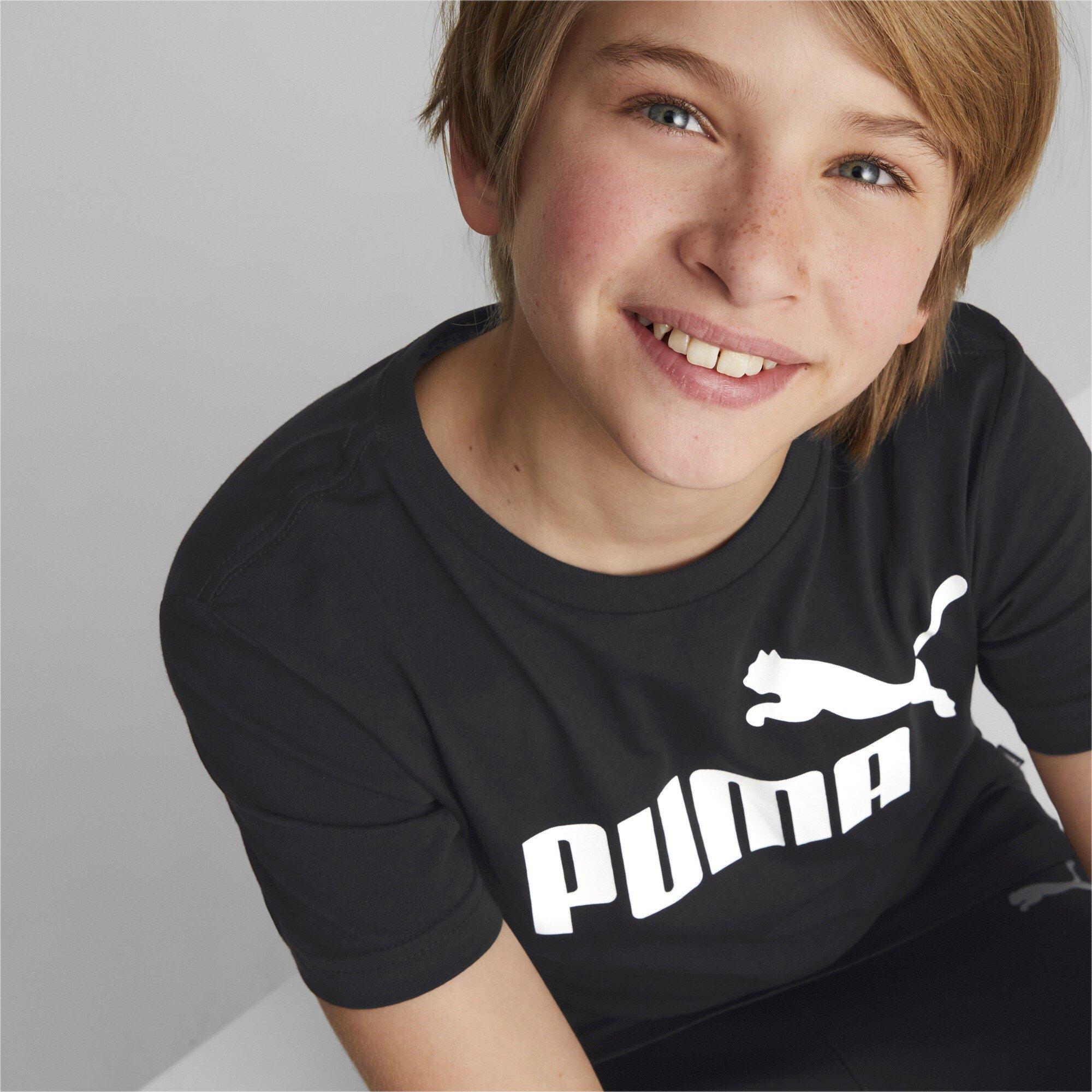 Preto/Branco - Puma - Essentials Logo T Shirt - 4