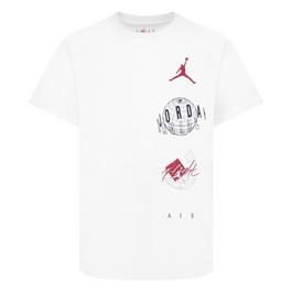 Air Jordan cropped t shirt with logo nike top black mtlc cool grey