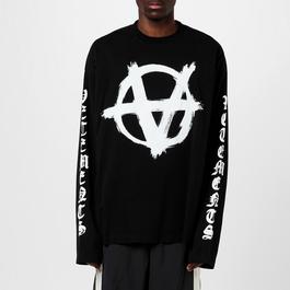 VETEMENTS Double Anarchy Long Sleeve T Shirt