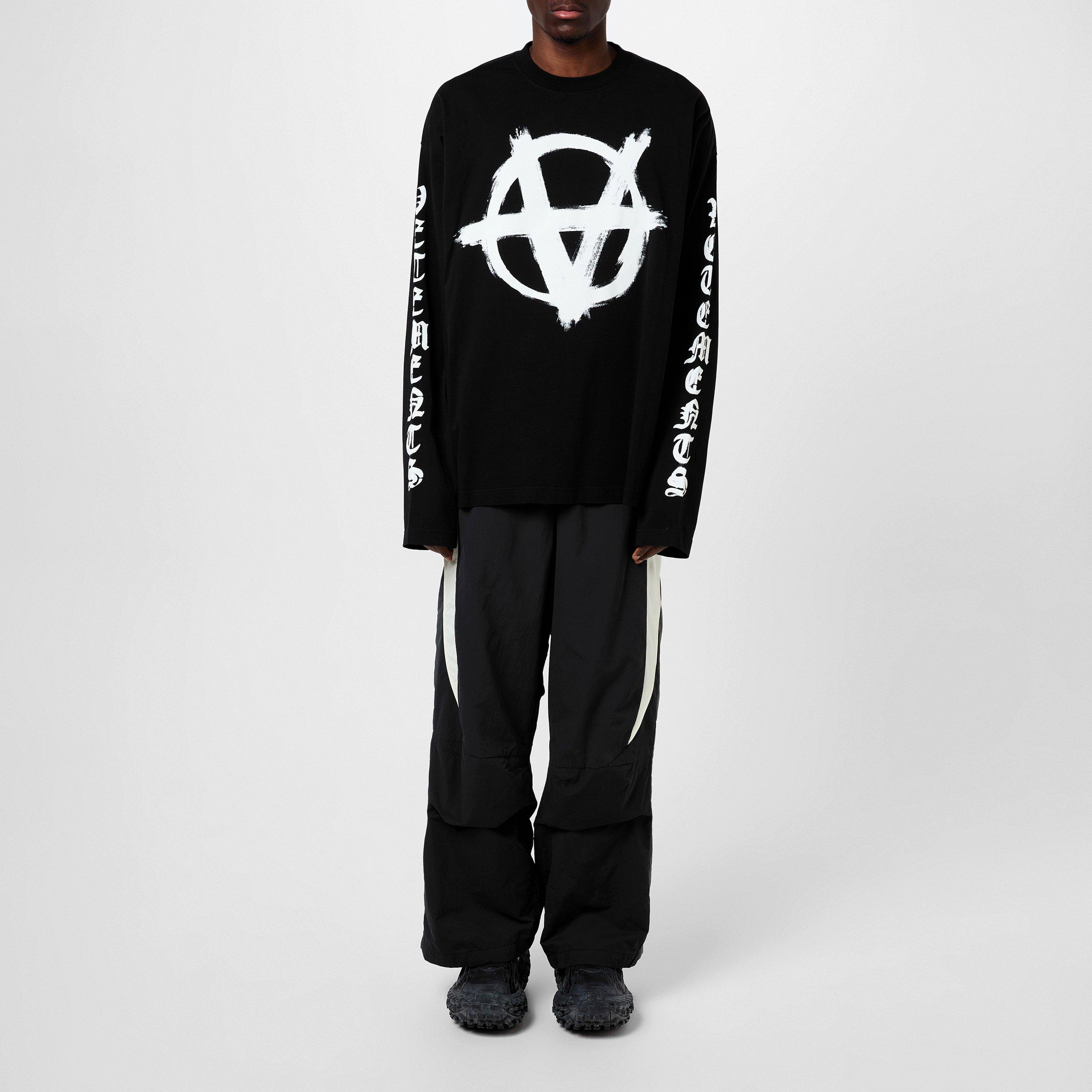 Tシャツ・カットソー Vetements DOUBLE ANARCHY LONG SLEEVE T-SHIRT VETEMENTS | Double Anarchy Long Sleeve T-Shirt | Long Sleeve